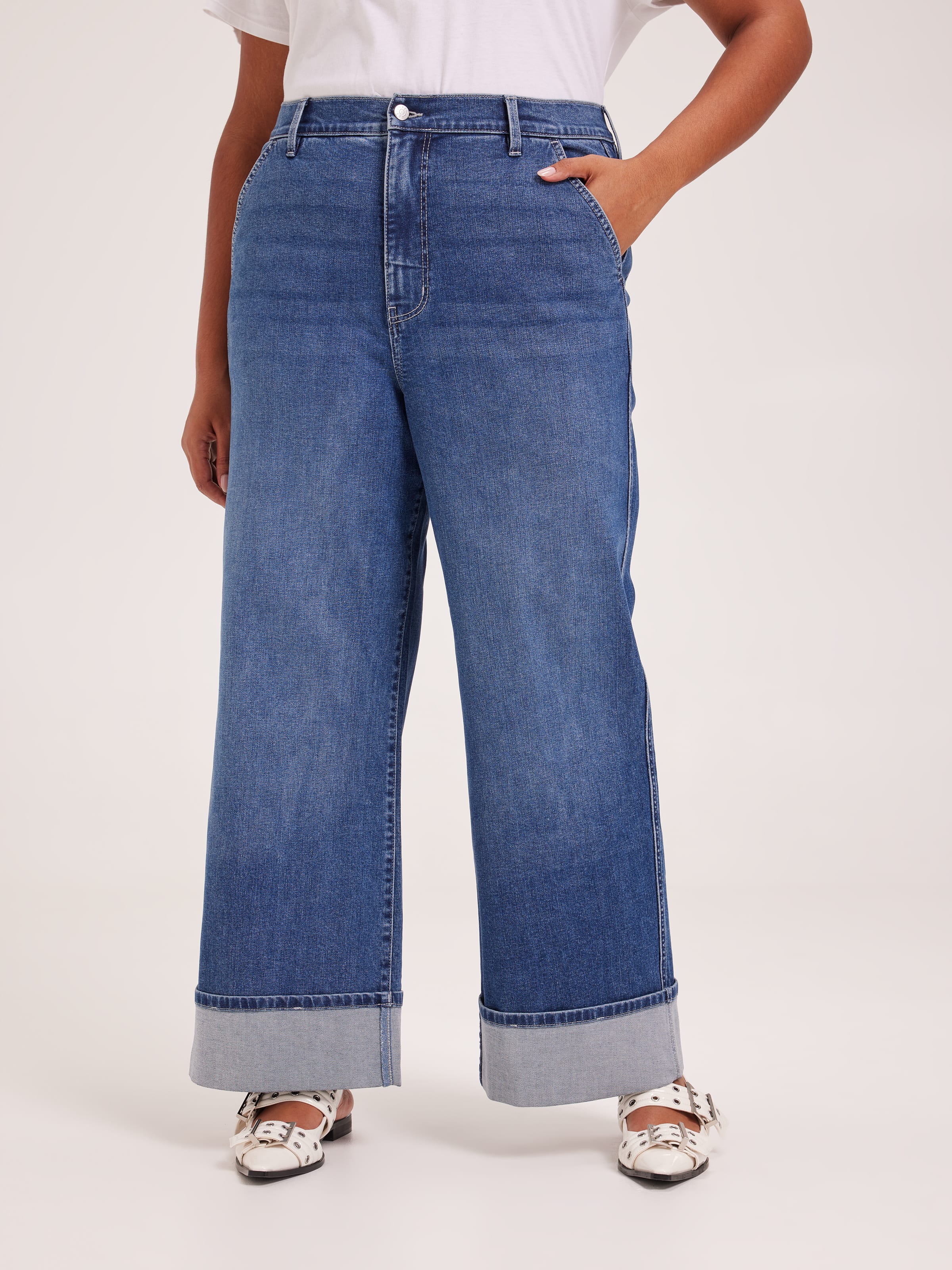 Curve Originals High Rise Wide Cuff Ankle