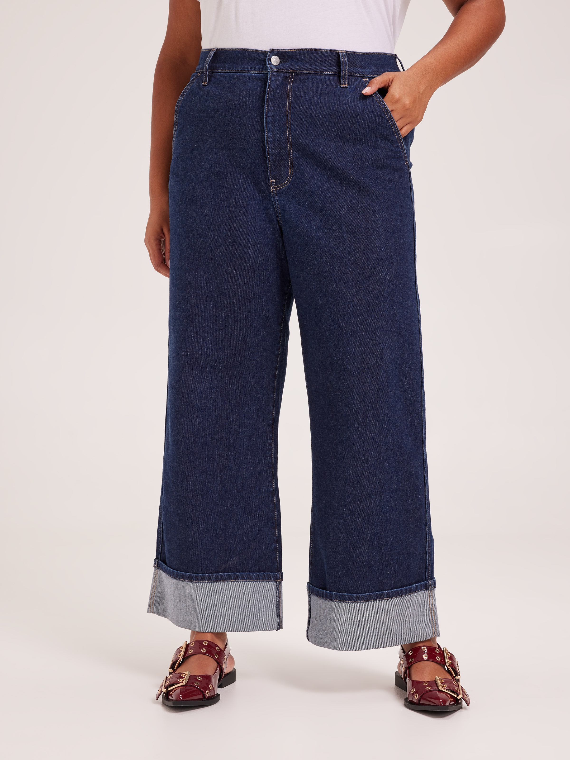 Curve Originals High Rise Wide Cuff Ankle