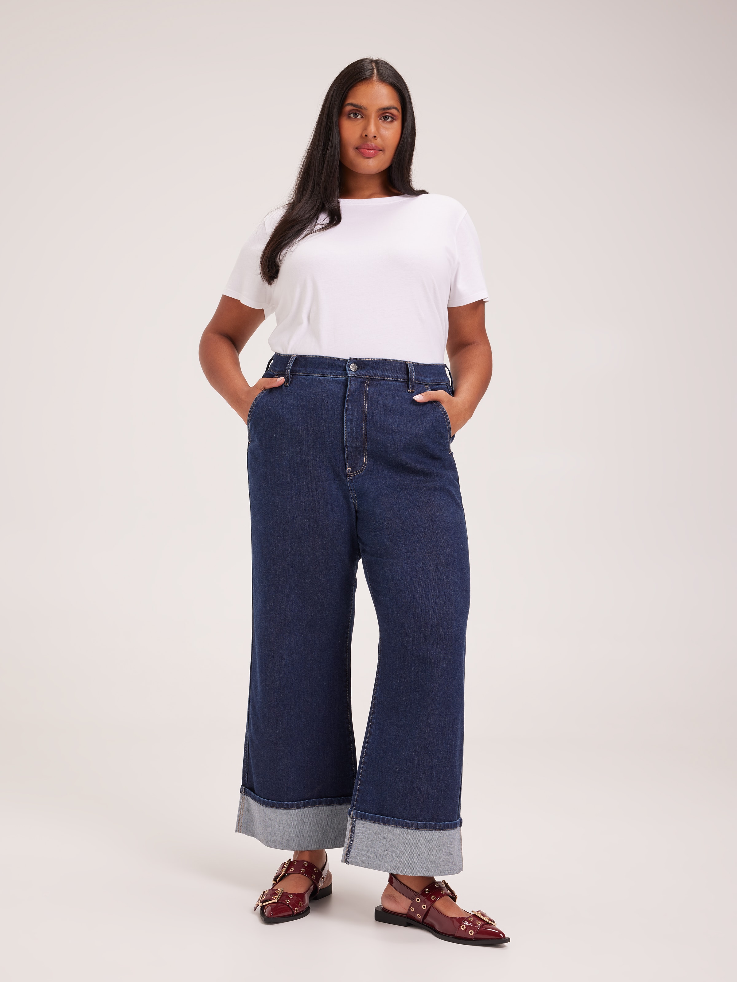 Curve Originals High Rise Wide Cuff Ankle