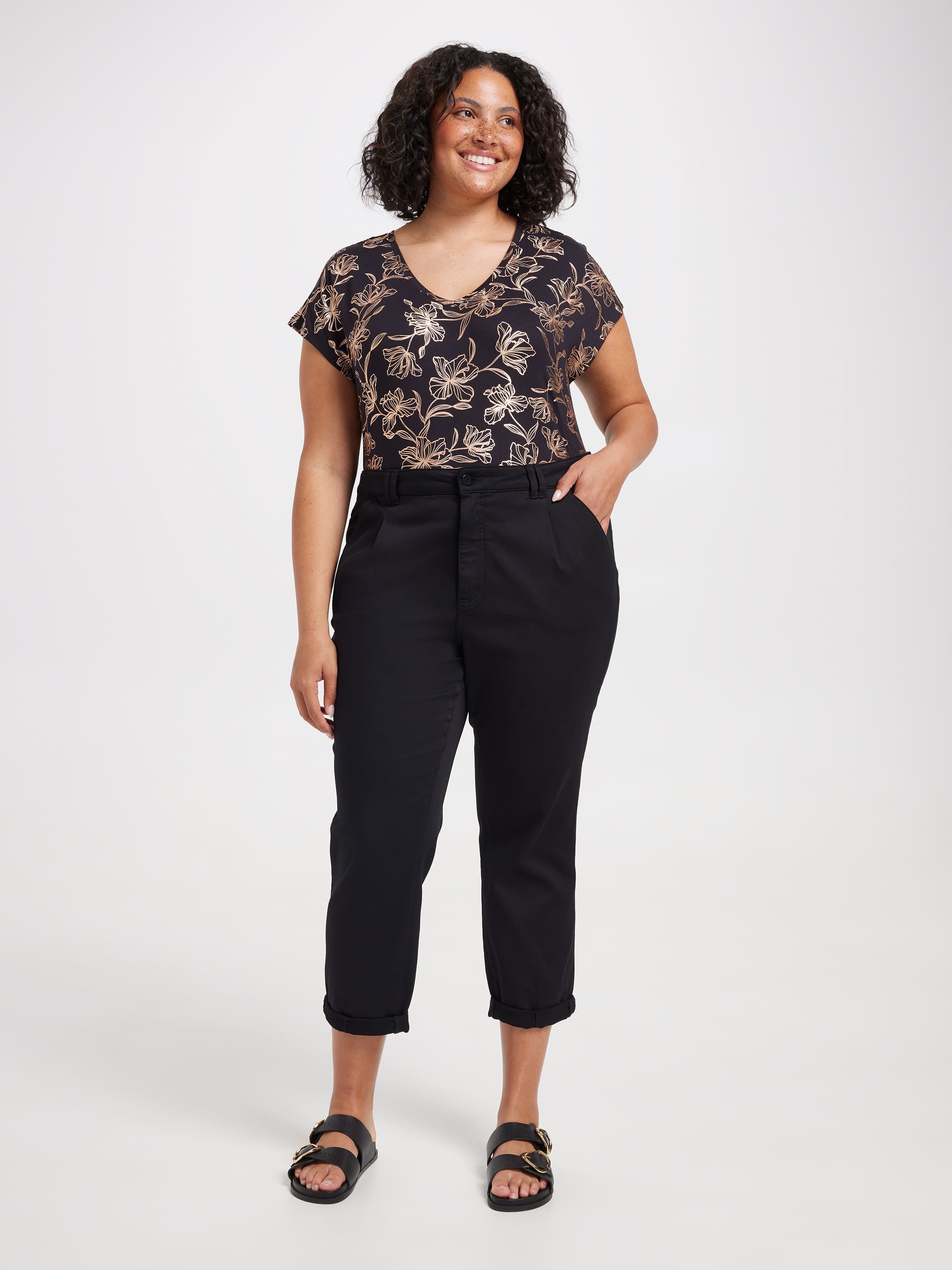 Curve Amaze Pleat Front Chino