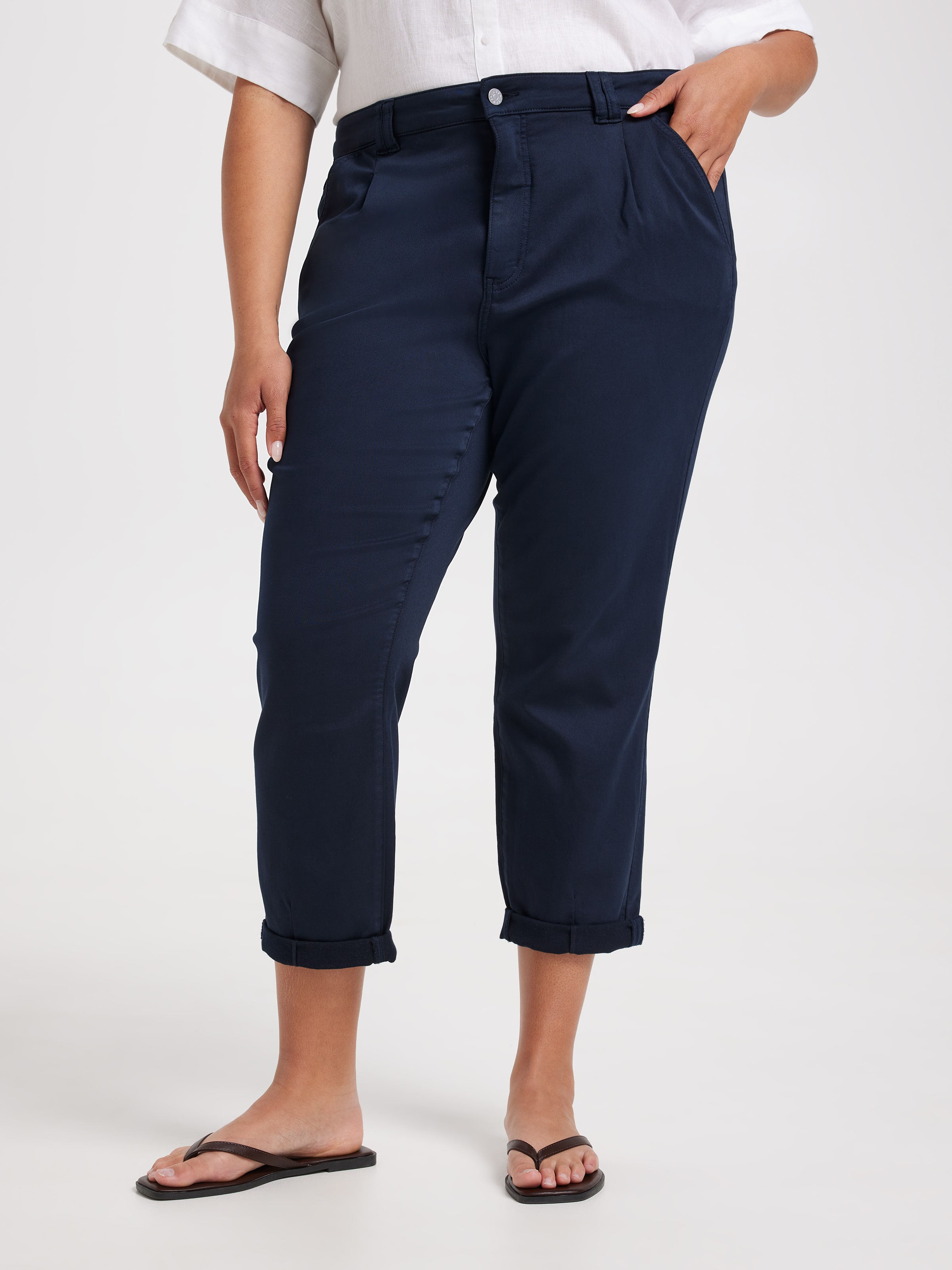 Curve Amaze Pleat Front Chino