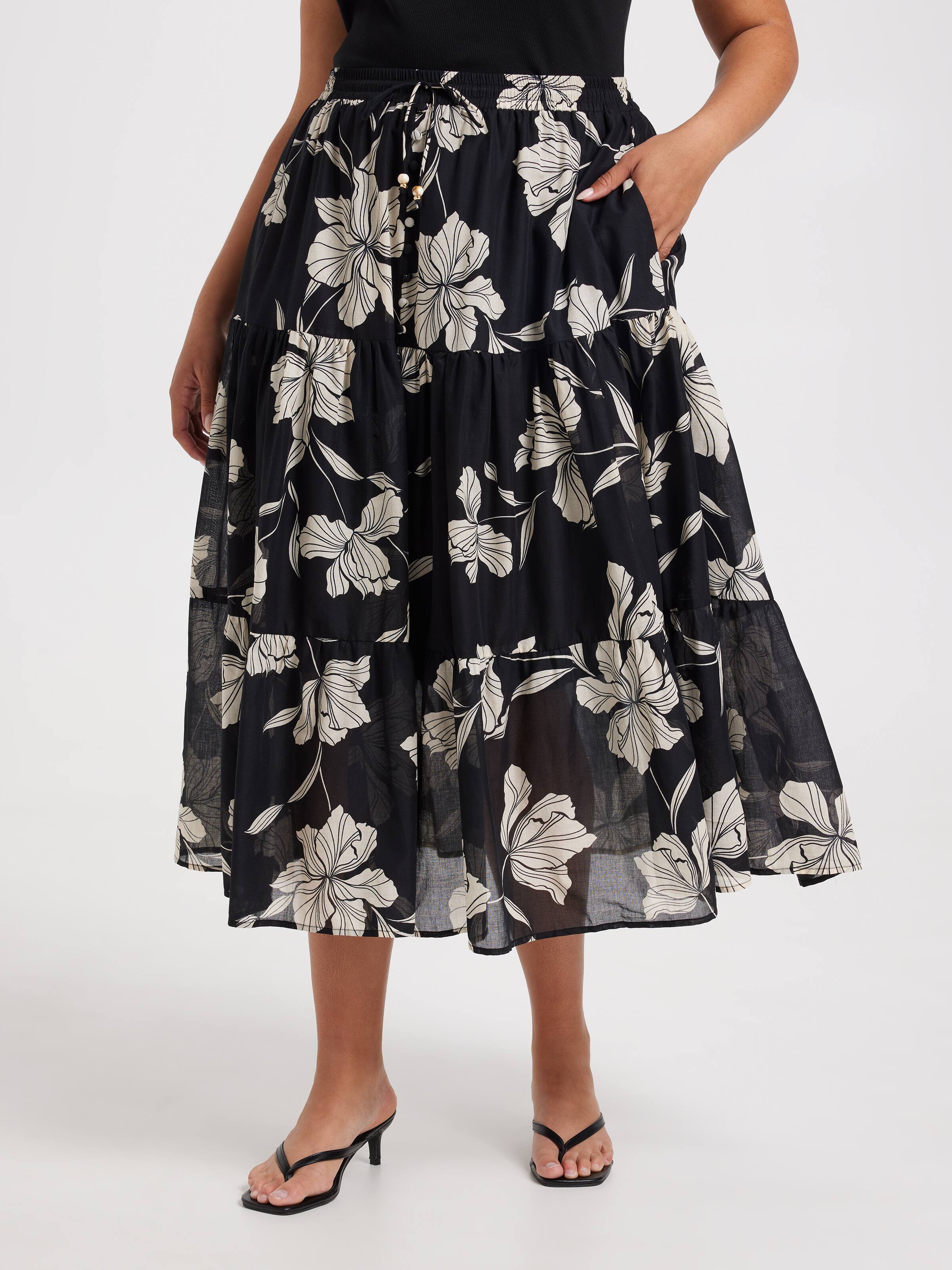 Curve Effie Full Maxi Skirt