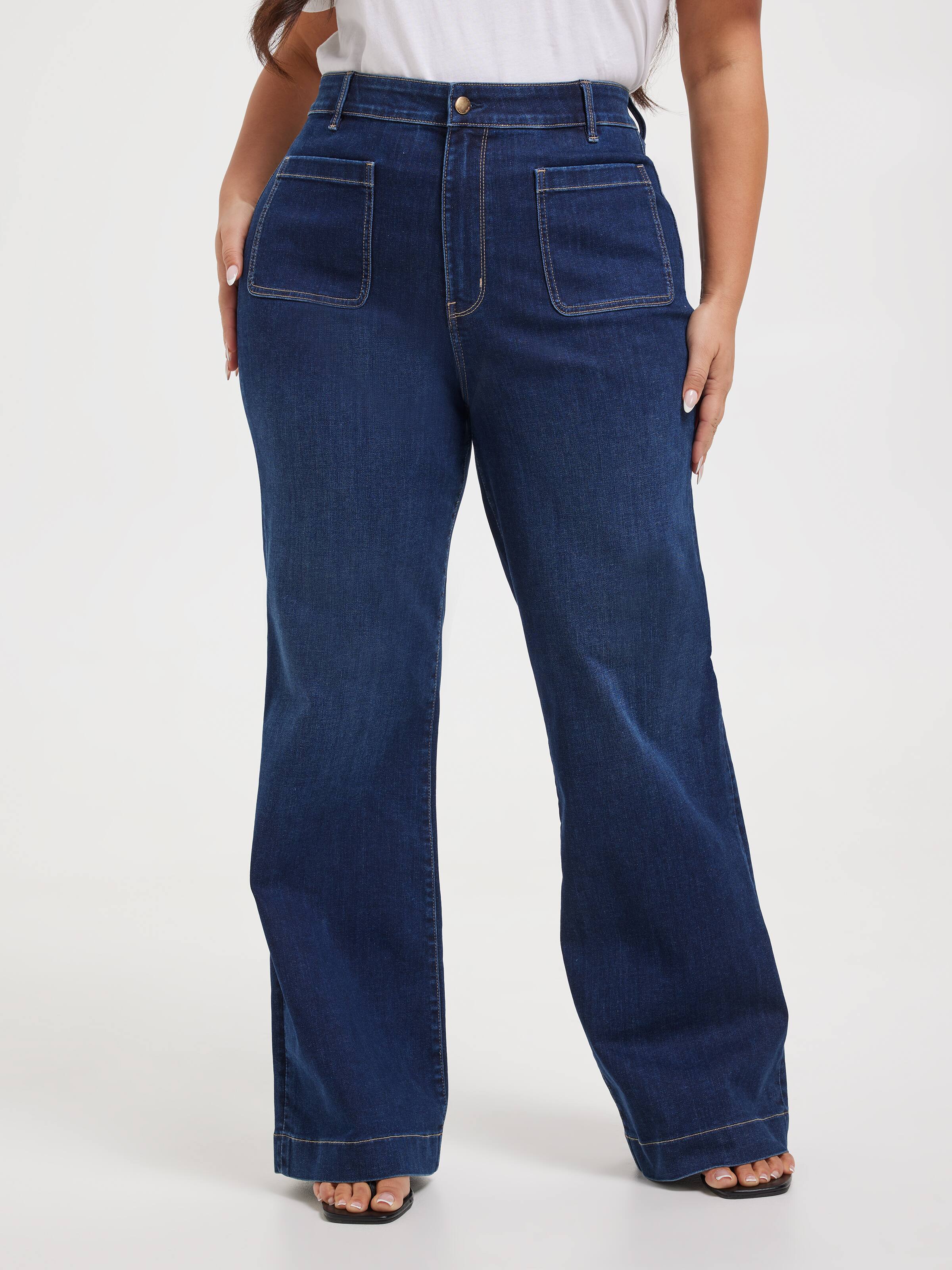 Curve Reformed High Rise Slim Wide Jean