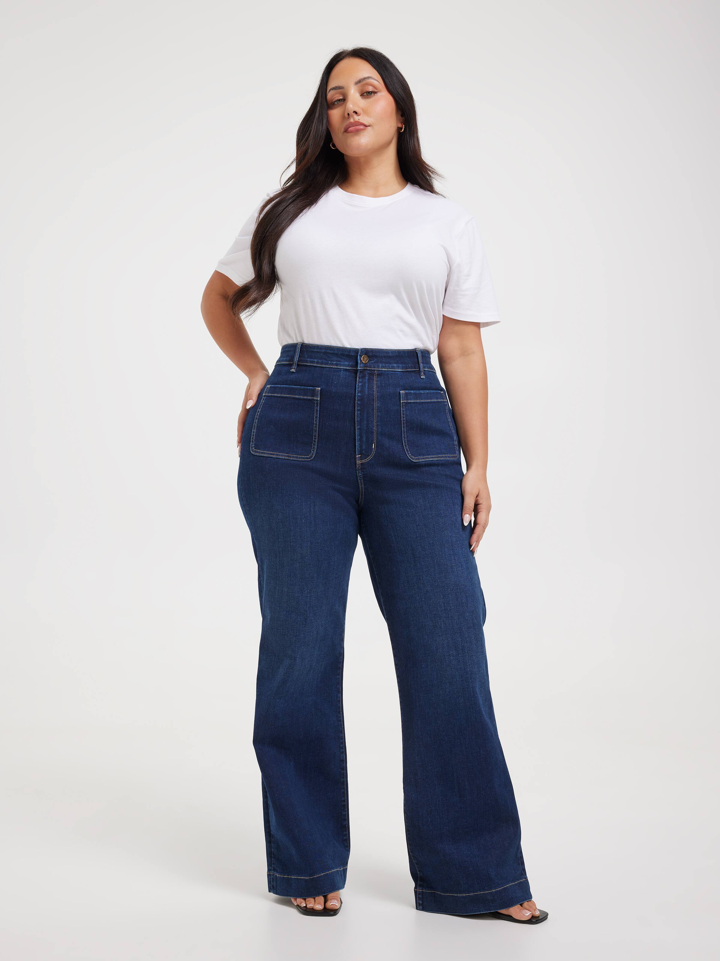 Curve Reformed High Rise Slim Wide Jean