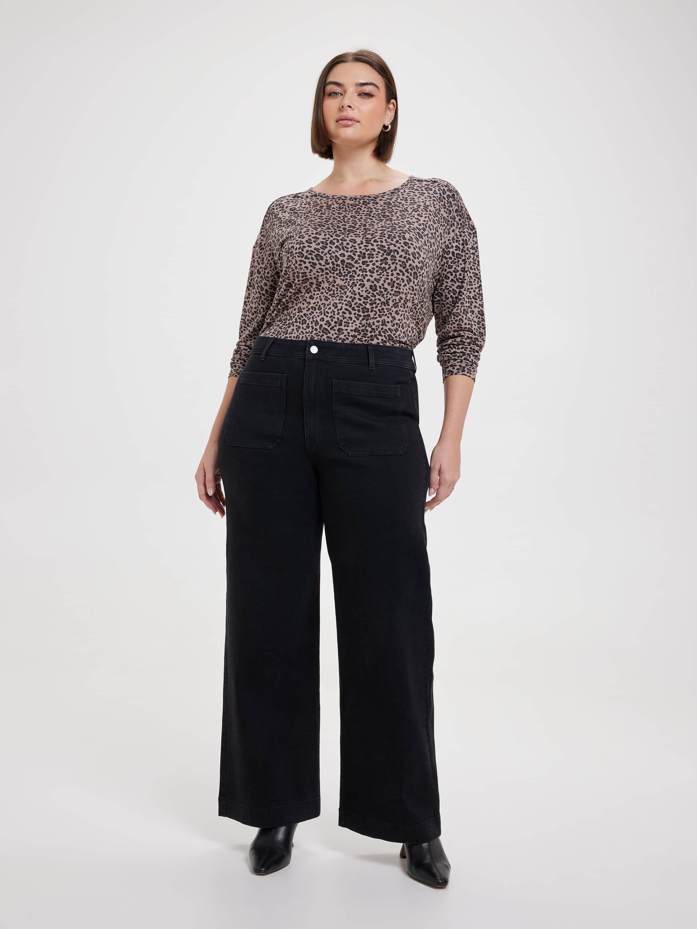 Curve Originals Sky High Wide  Leg Jean