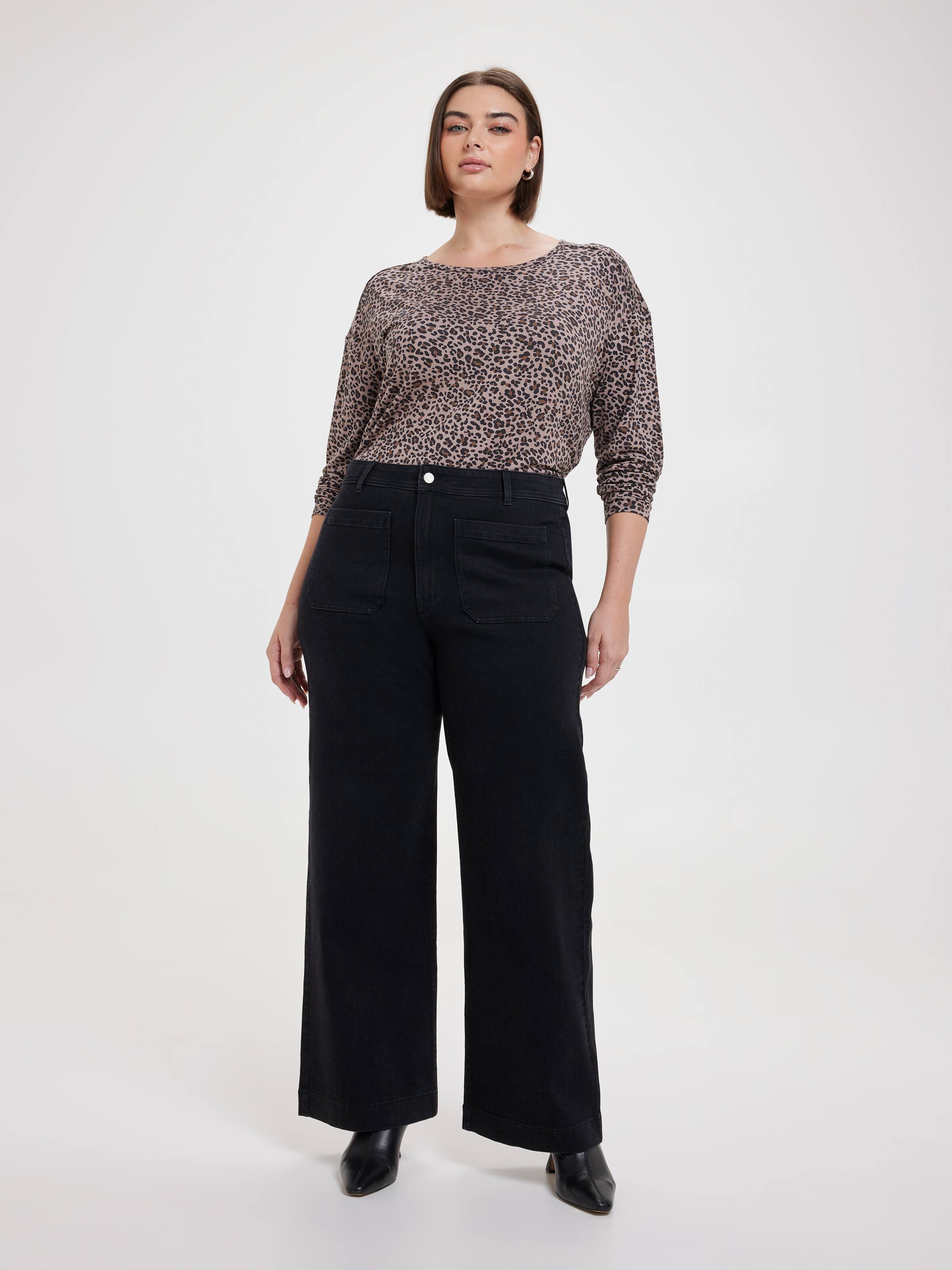 Curve Originals Sky High Wide Leg Jean