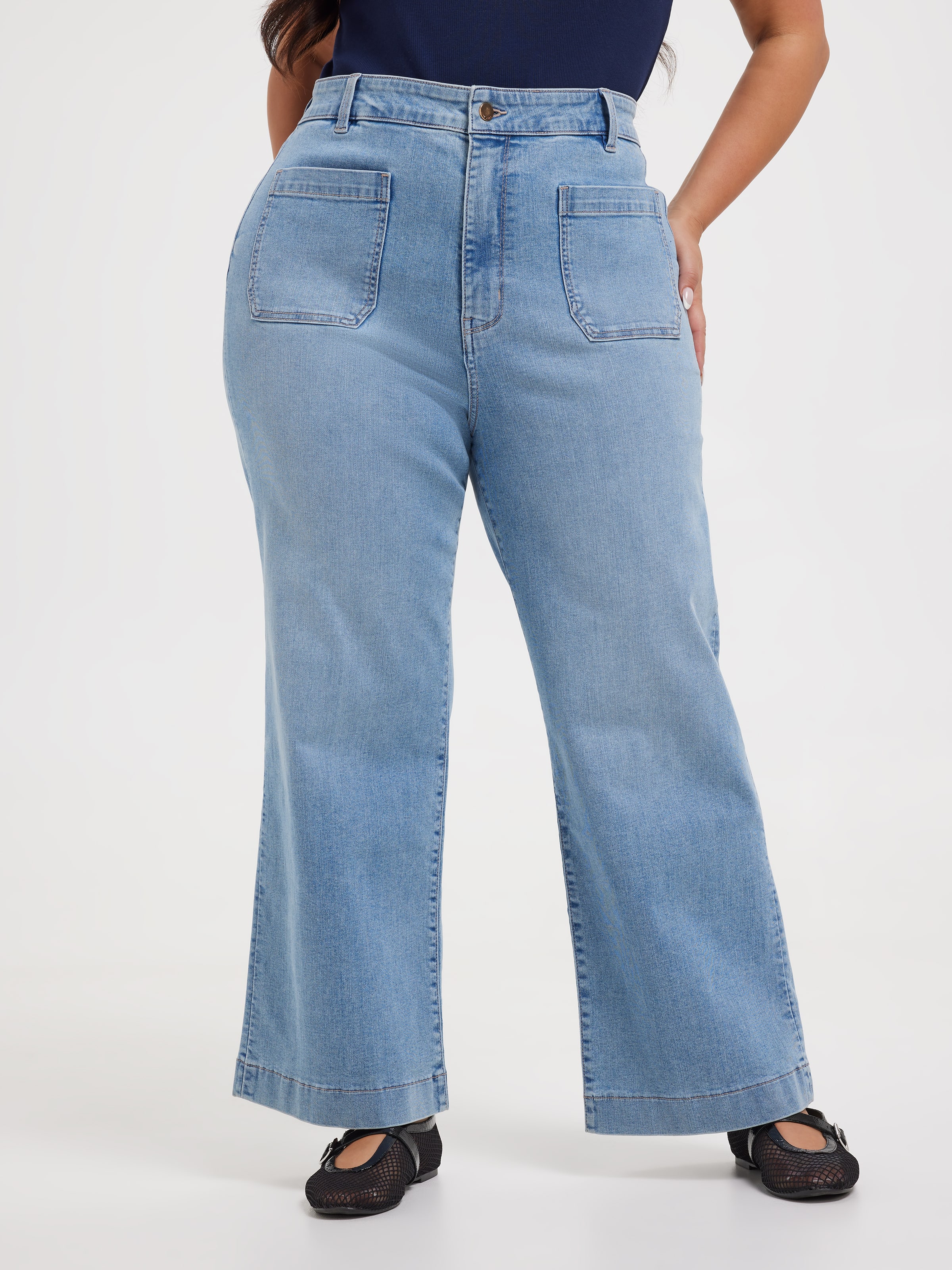 Curve Reformed Sky High Slim Wide Ankle Jean