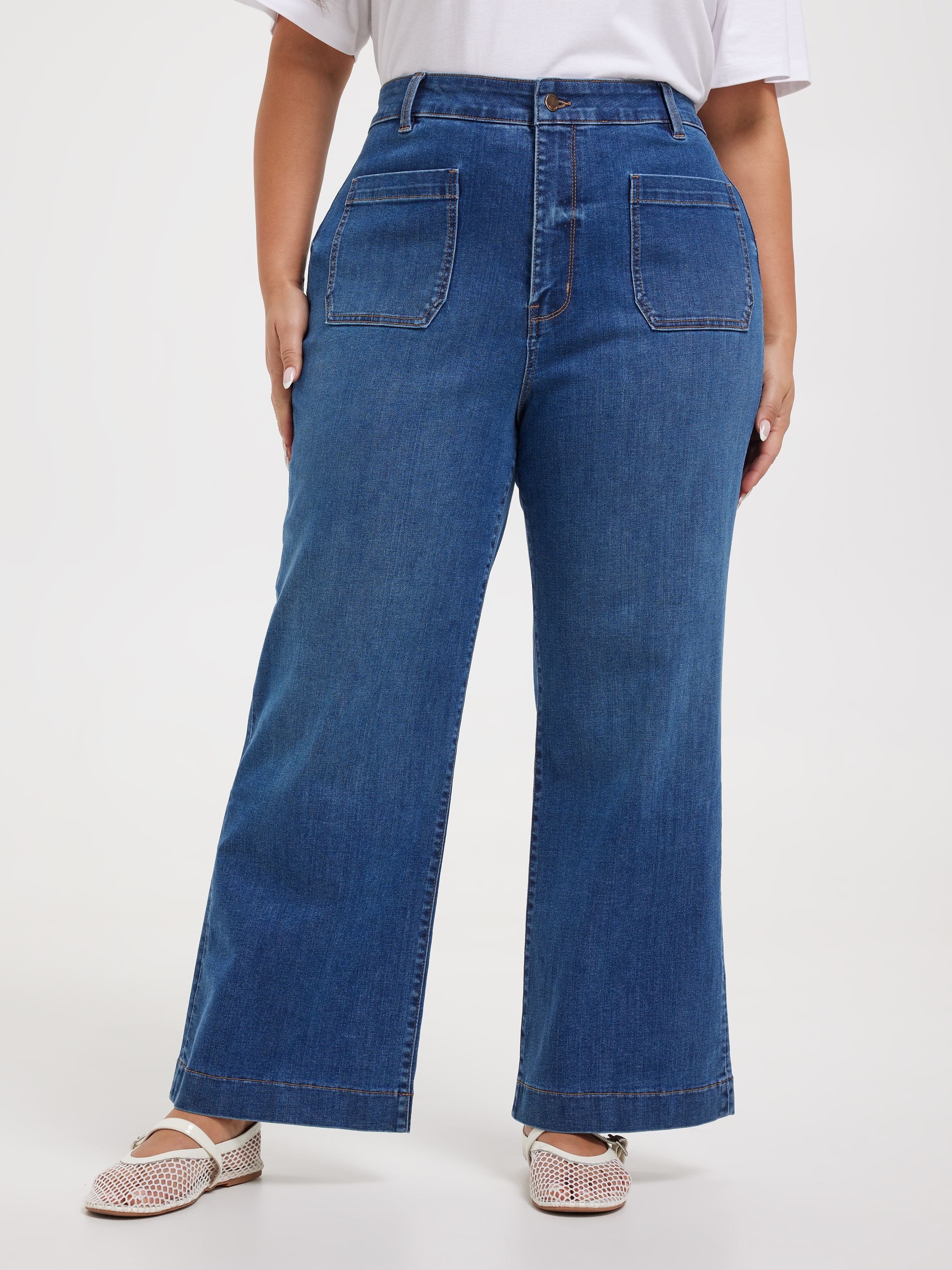 Curve Reformed Sky High Slim Wide Ankle Jean