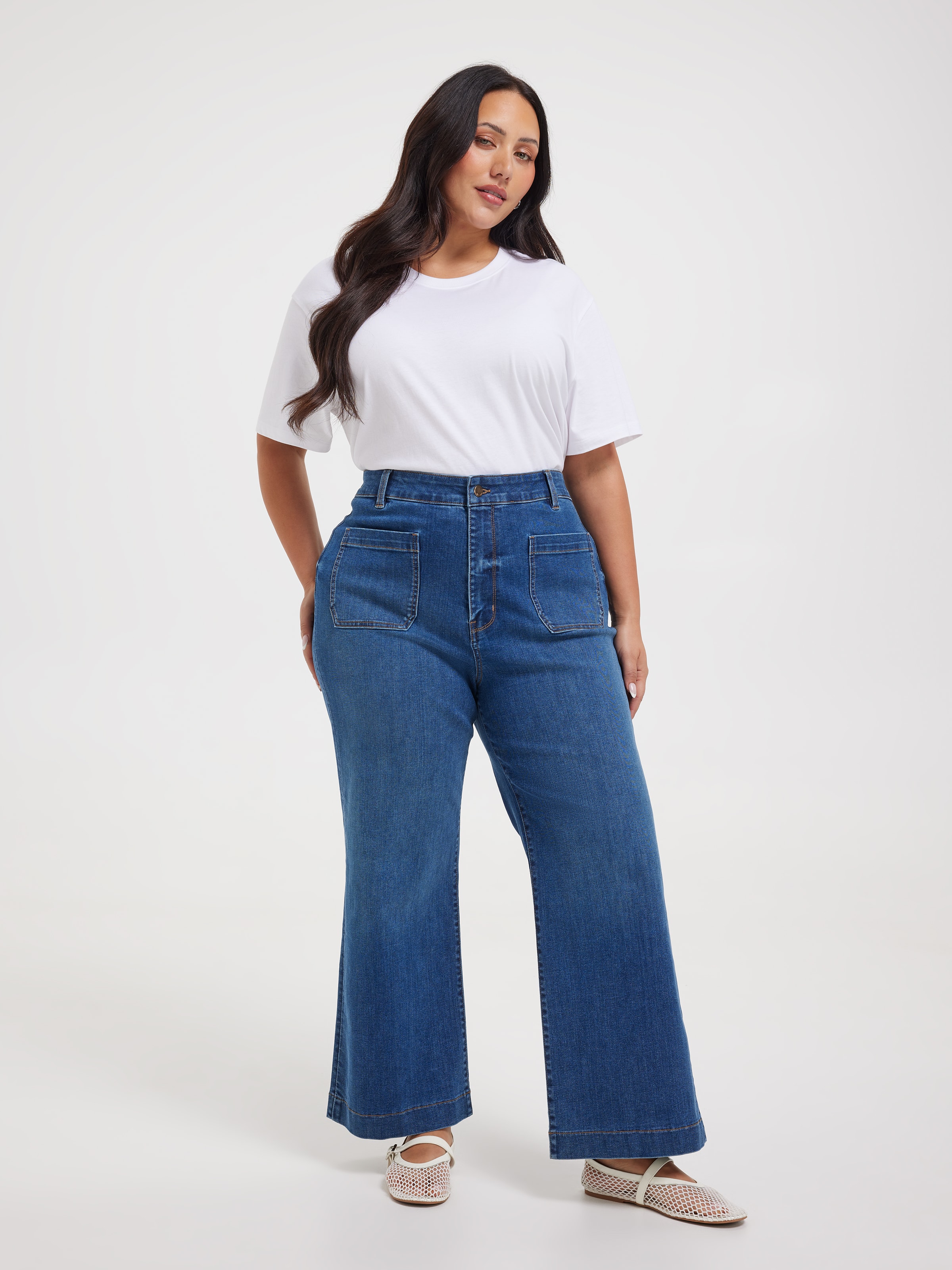 Curve Reformed Sky High Slim Wide Ankle Jean