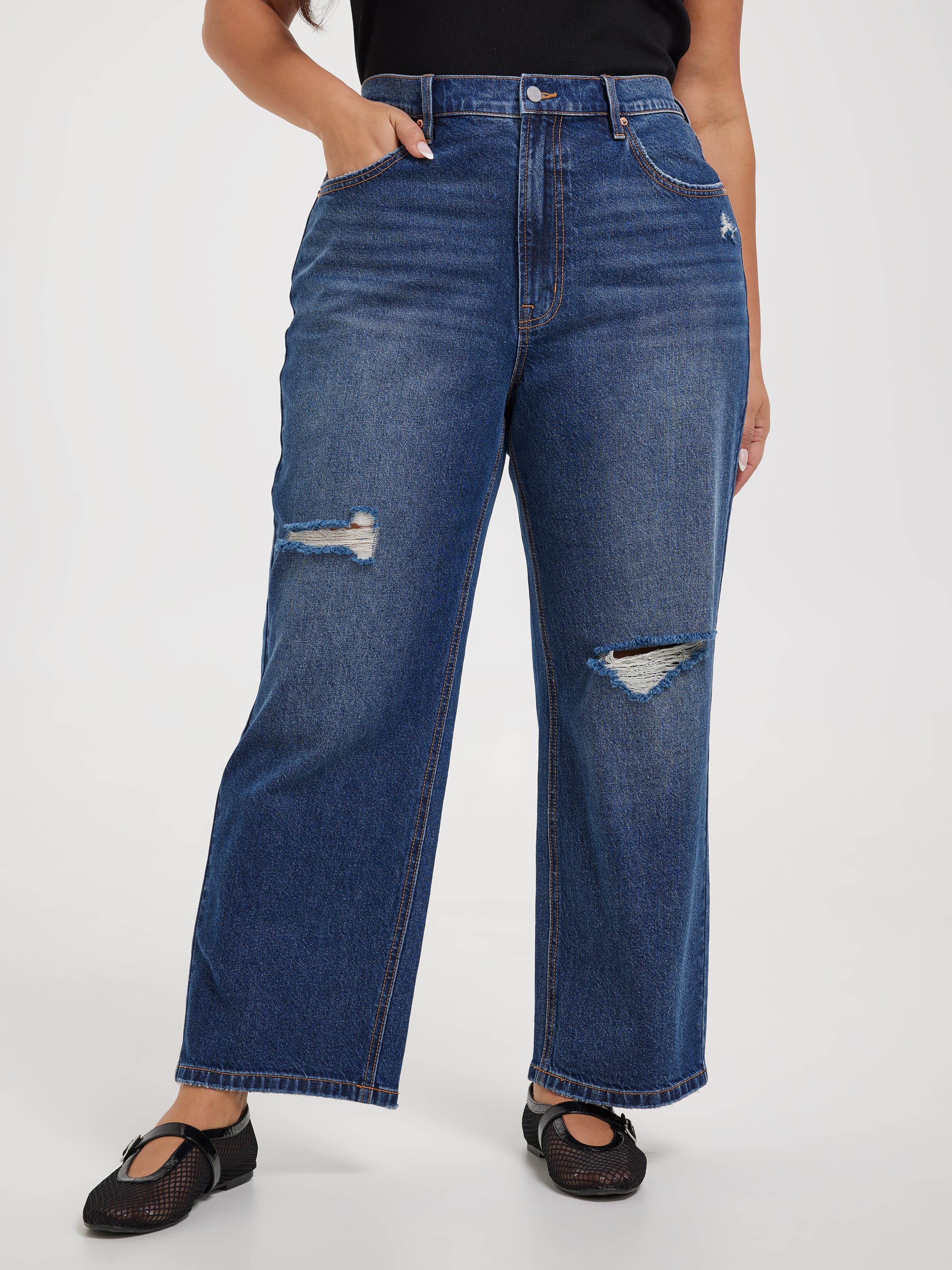 Curve Originals Almost Rigid Straight Jean