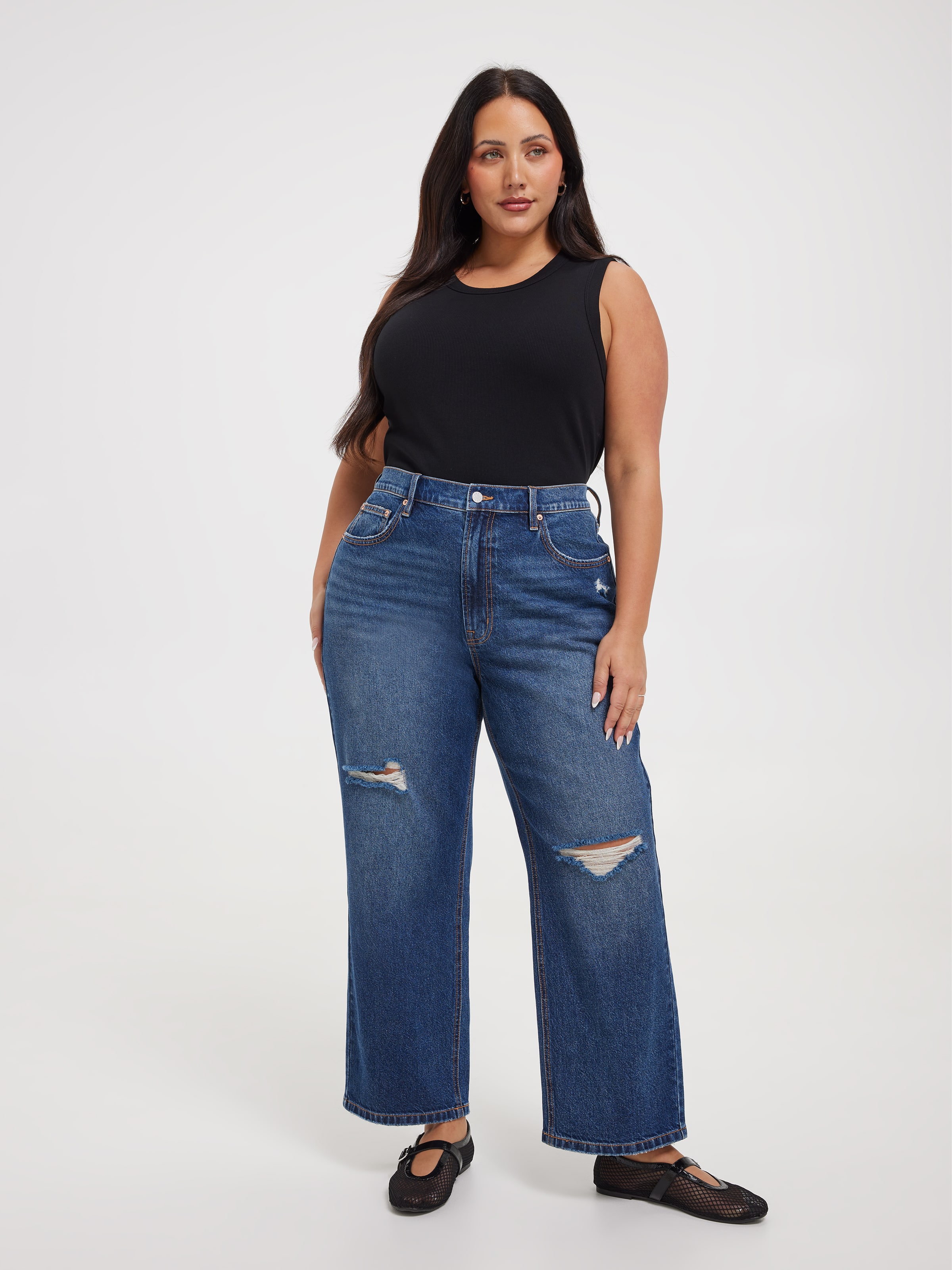 Curve Originals Almost Rigid Straight Jean