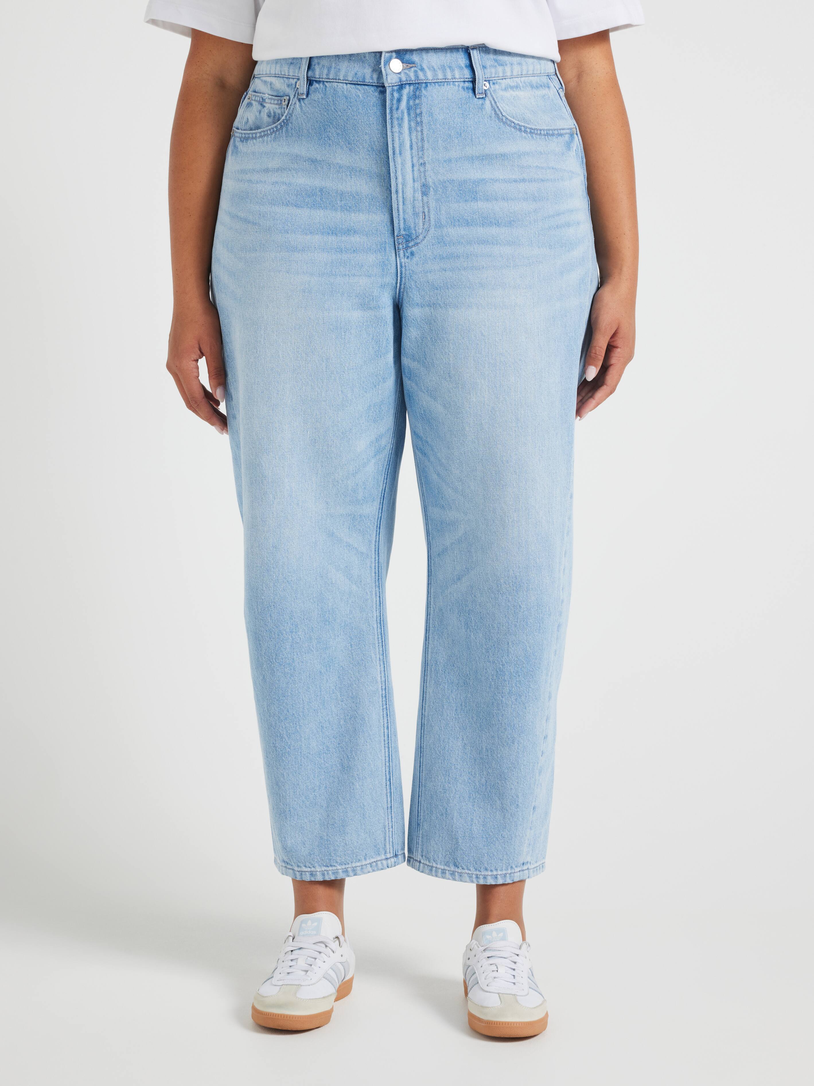 Curve Originals High Rise Barrel Leg Jean