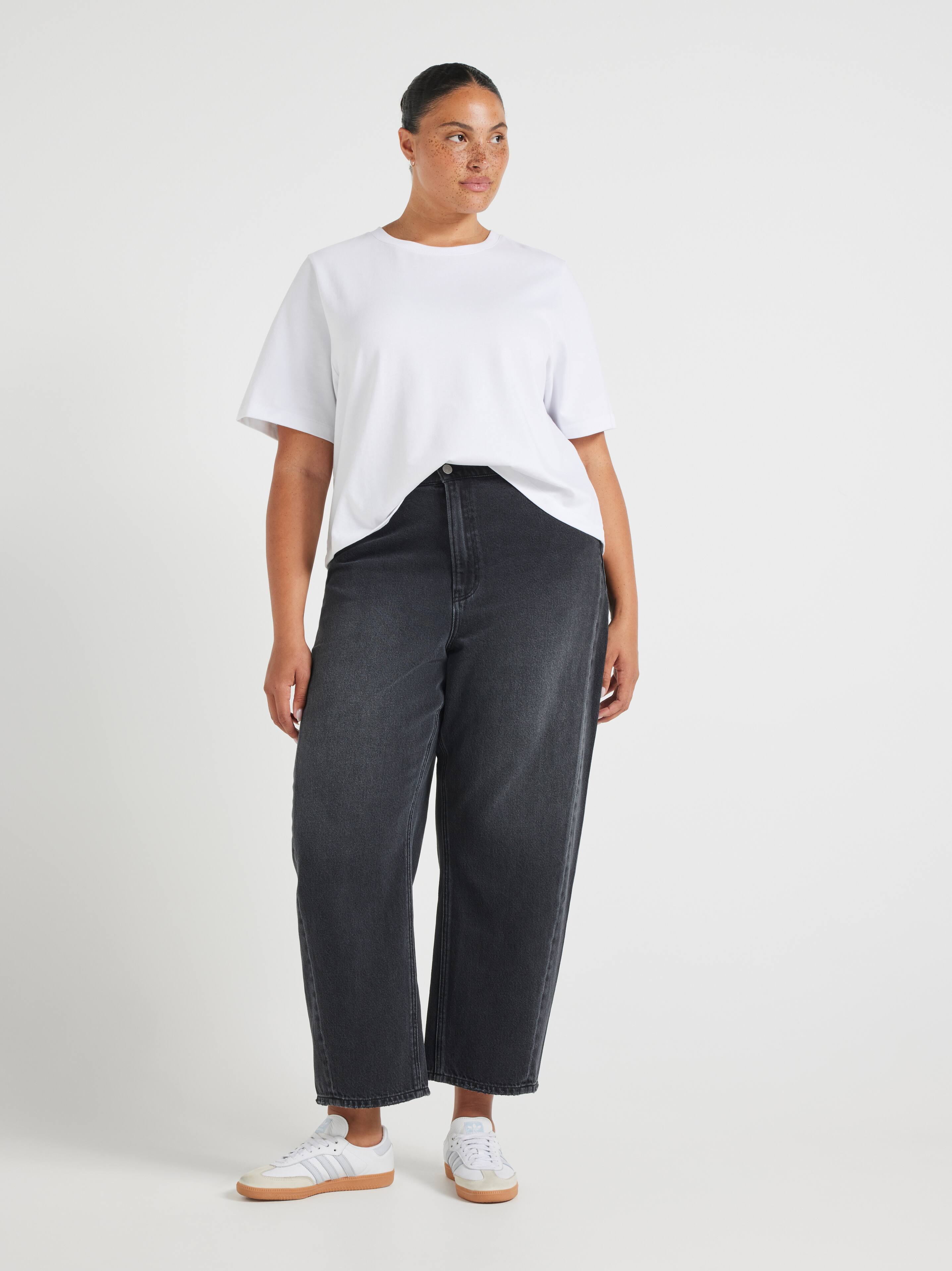Curve Originals High Rise Barrel Leg Jean