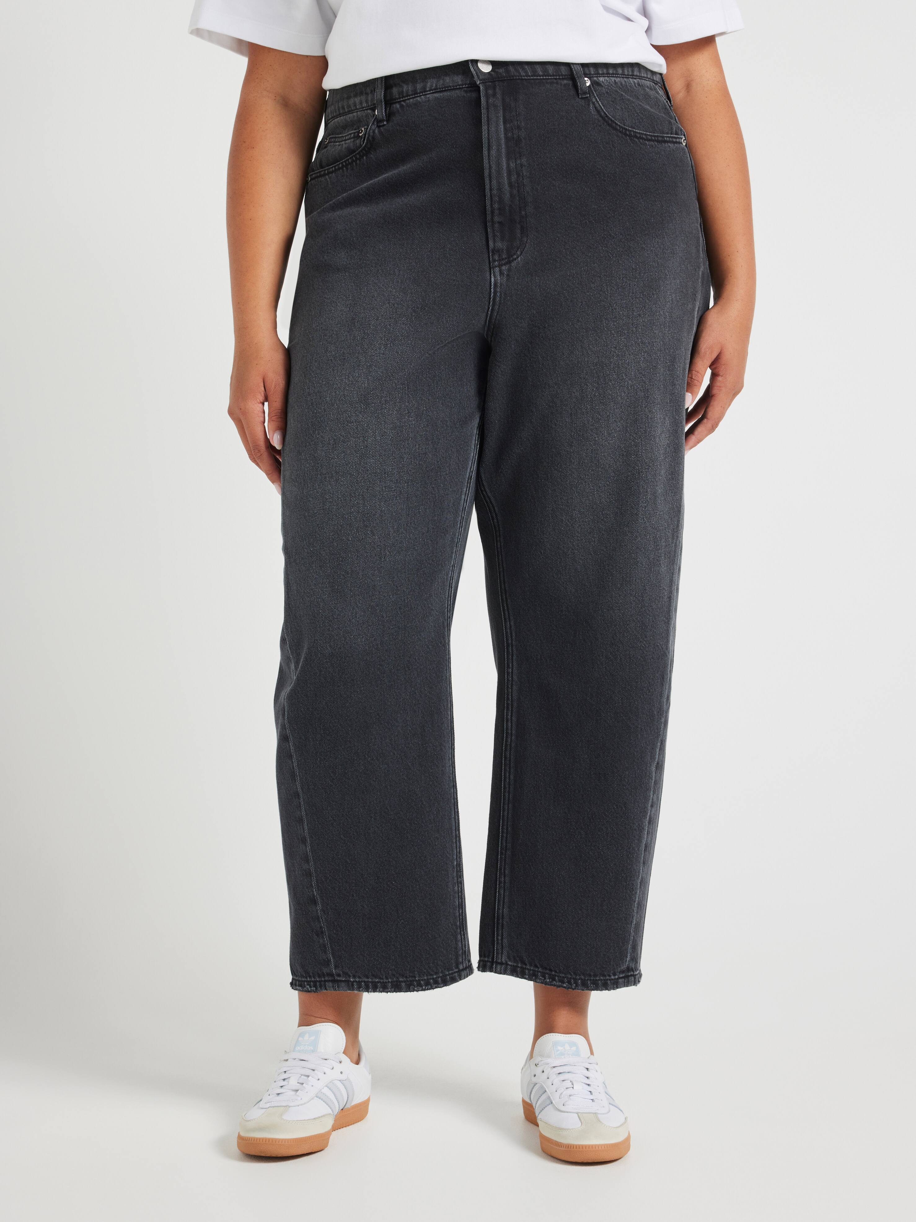 Curve Originals High Rise Barrel Leg Jean