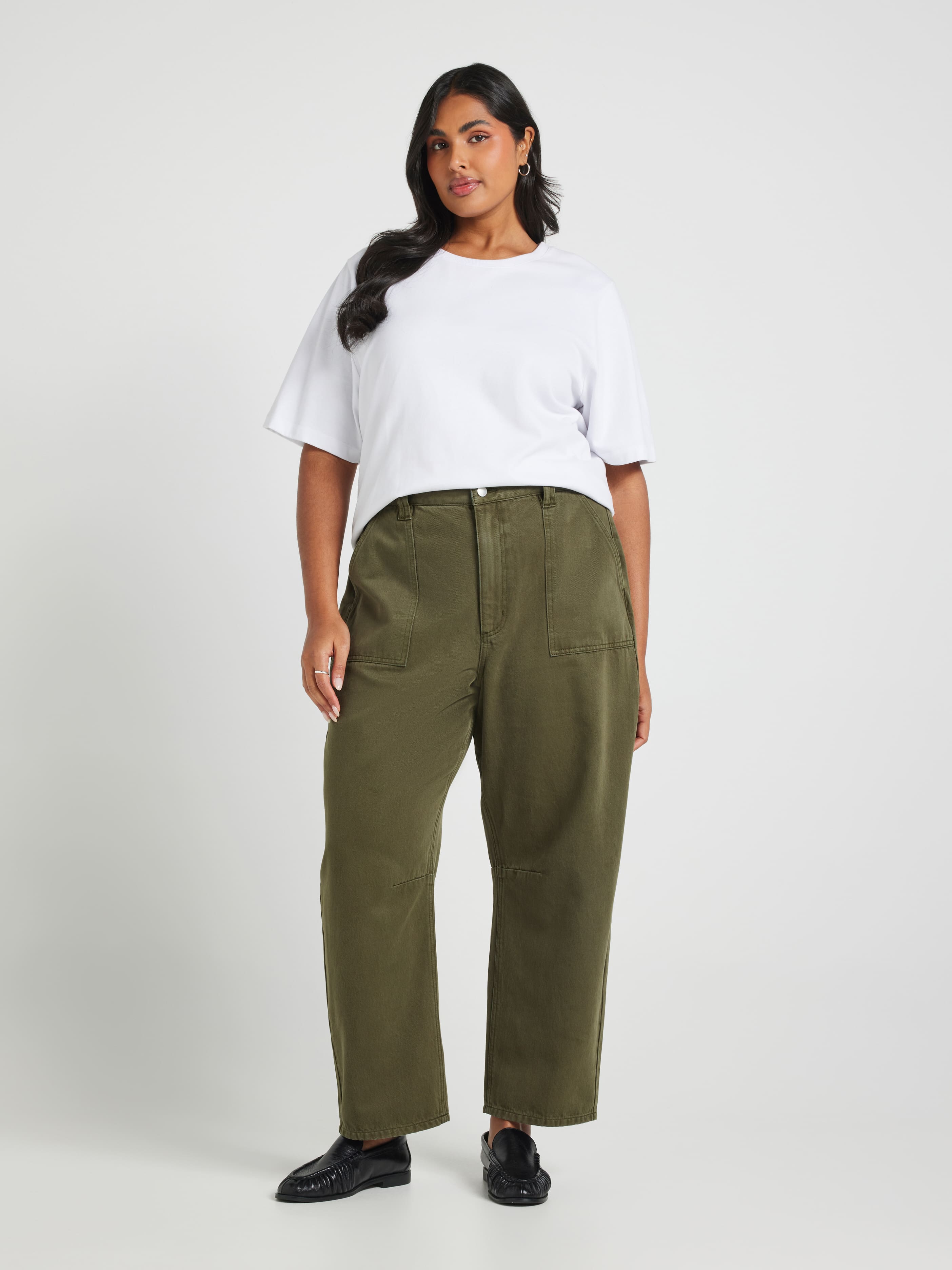 Curve Originals High Rise Sofia Utility Barrel Jean
