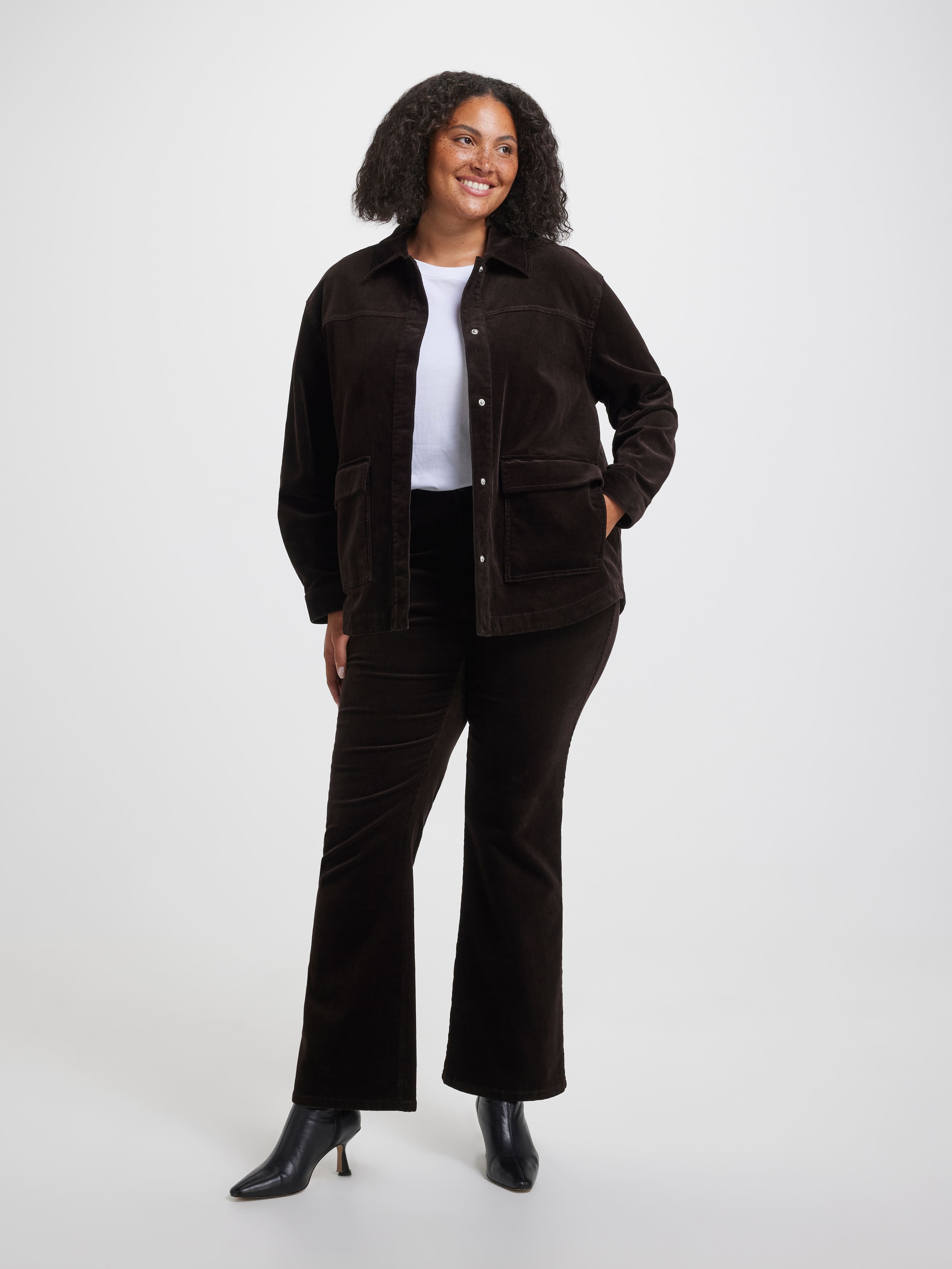 Curve Cord High Rise Bootcut Jean