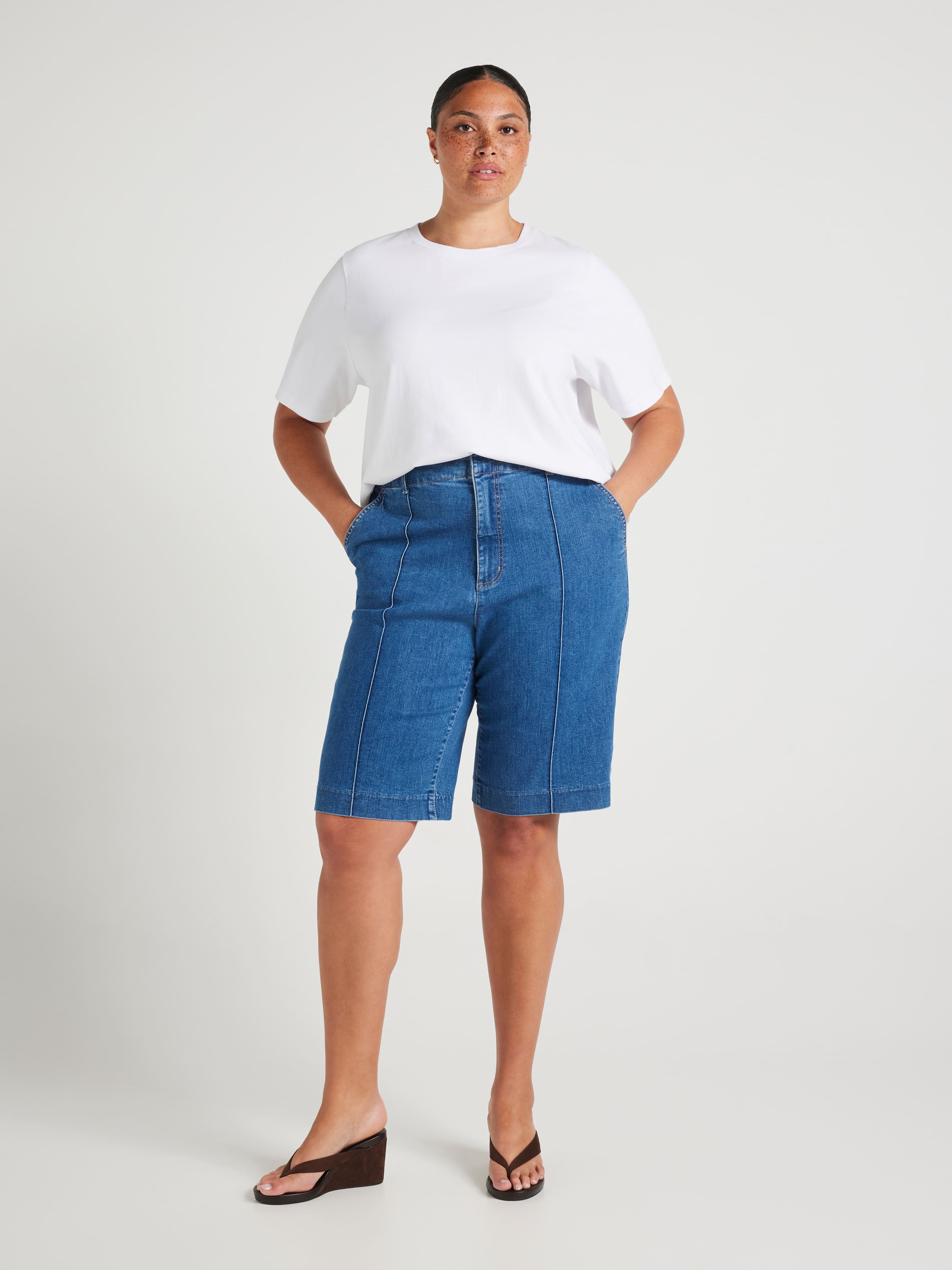 Curve Originals Pintuck Bermuda Short