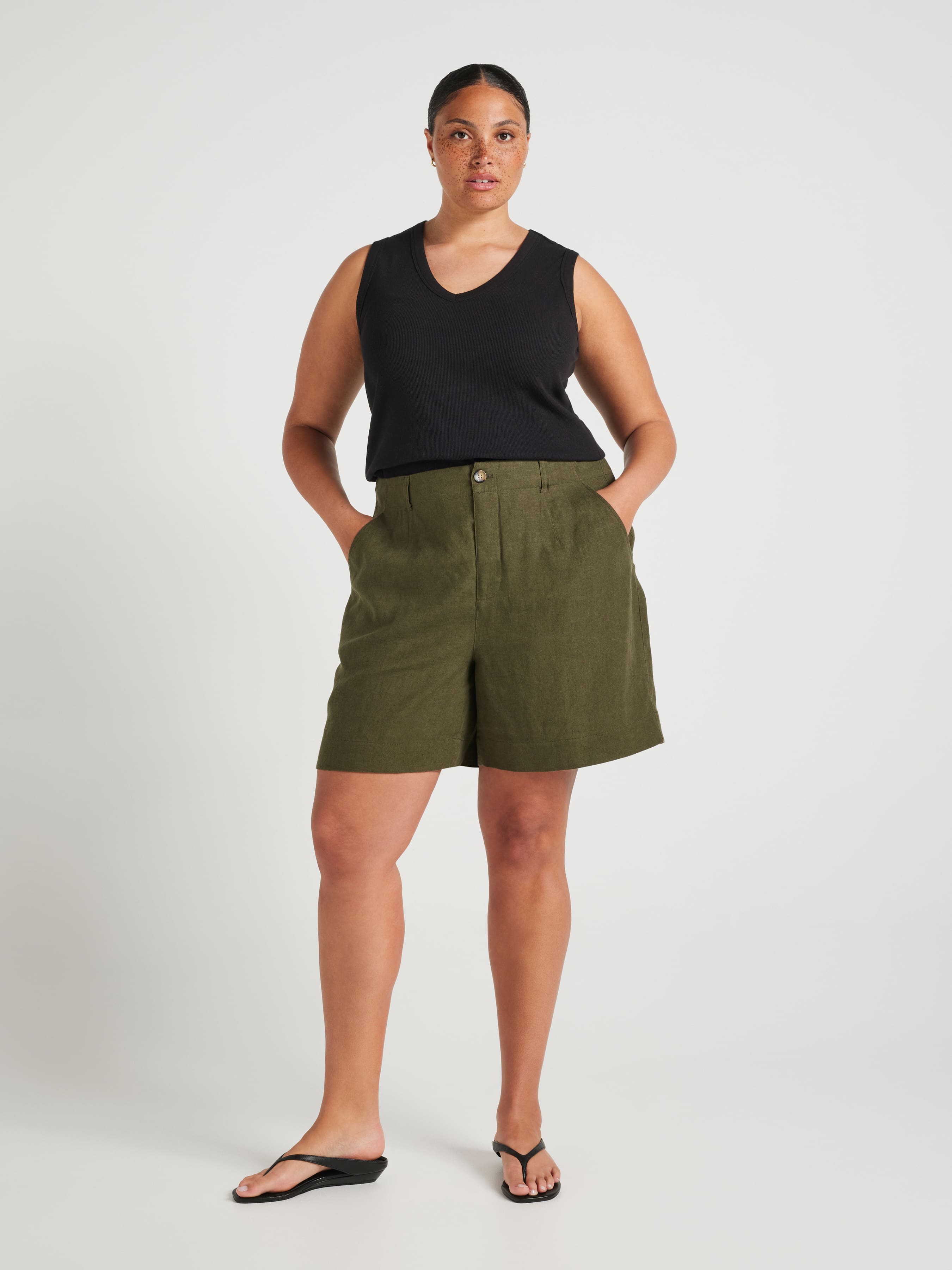 Curve Belmont High Rise Linen Short