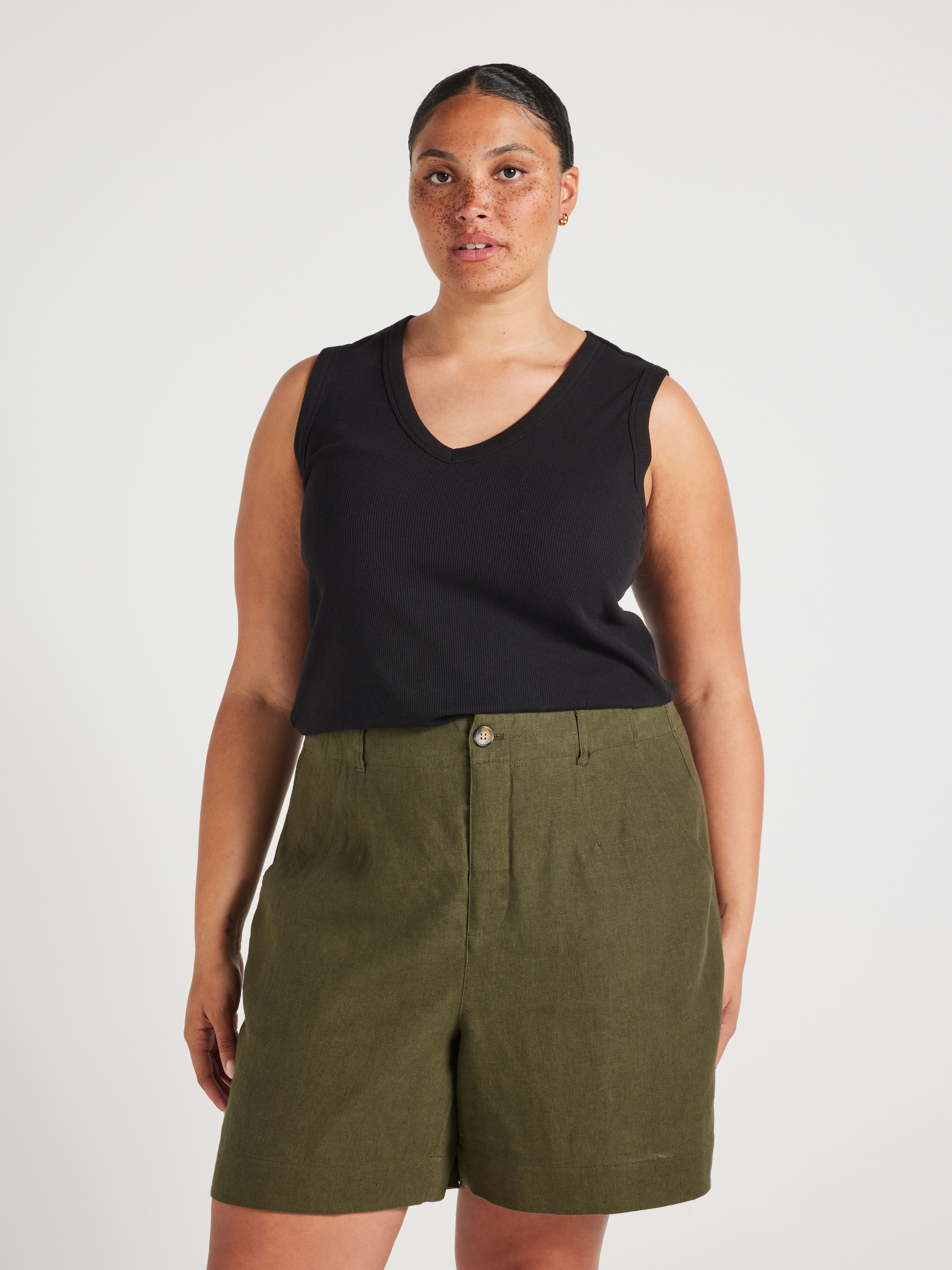 Curve Belmont High Rise Linen Short