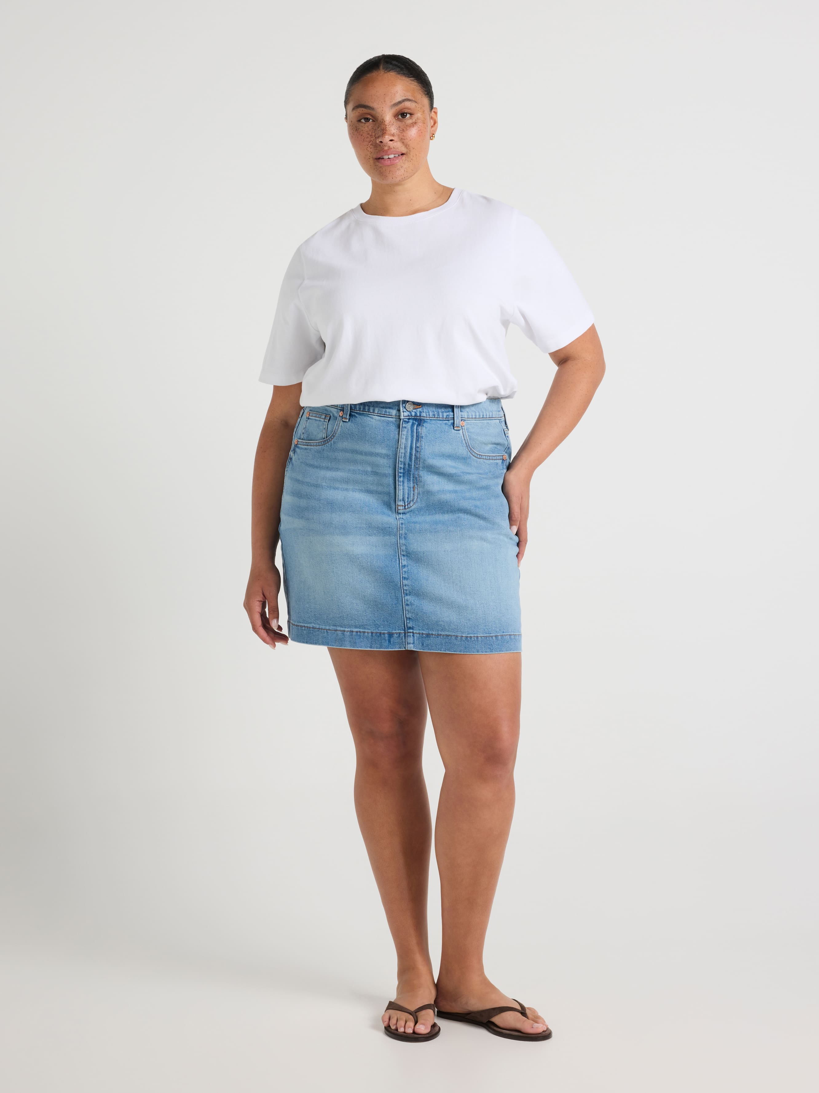 Curve Originals Adjustable Waist Mini Skirt