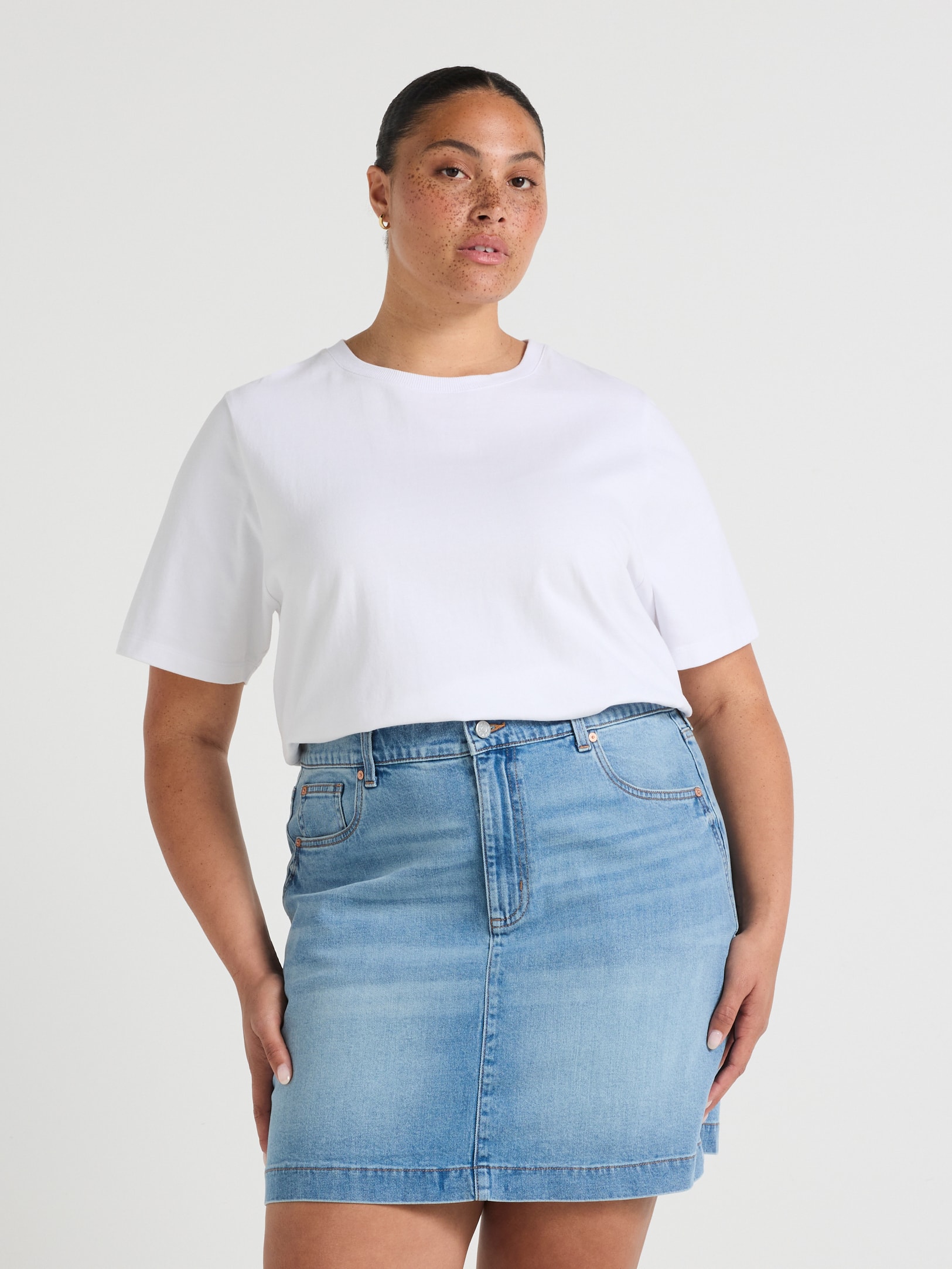 Curve Originals Adjustable Waist Mini Skirt