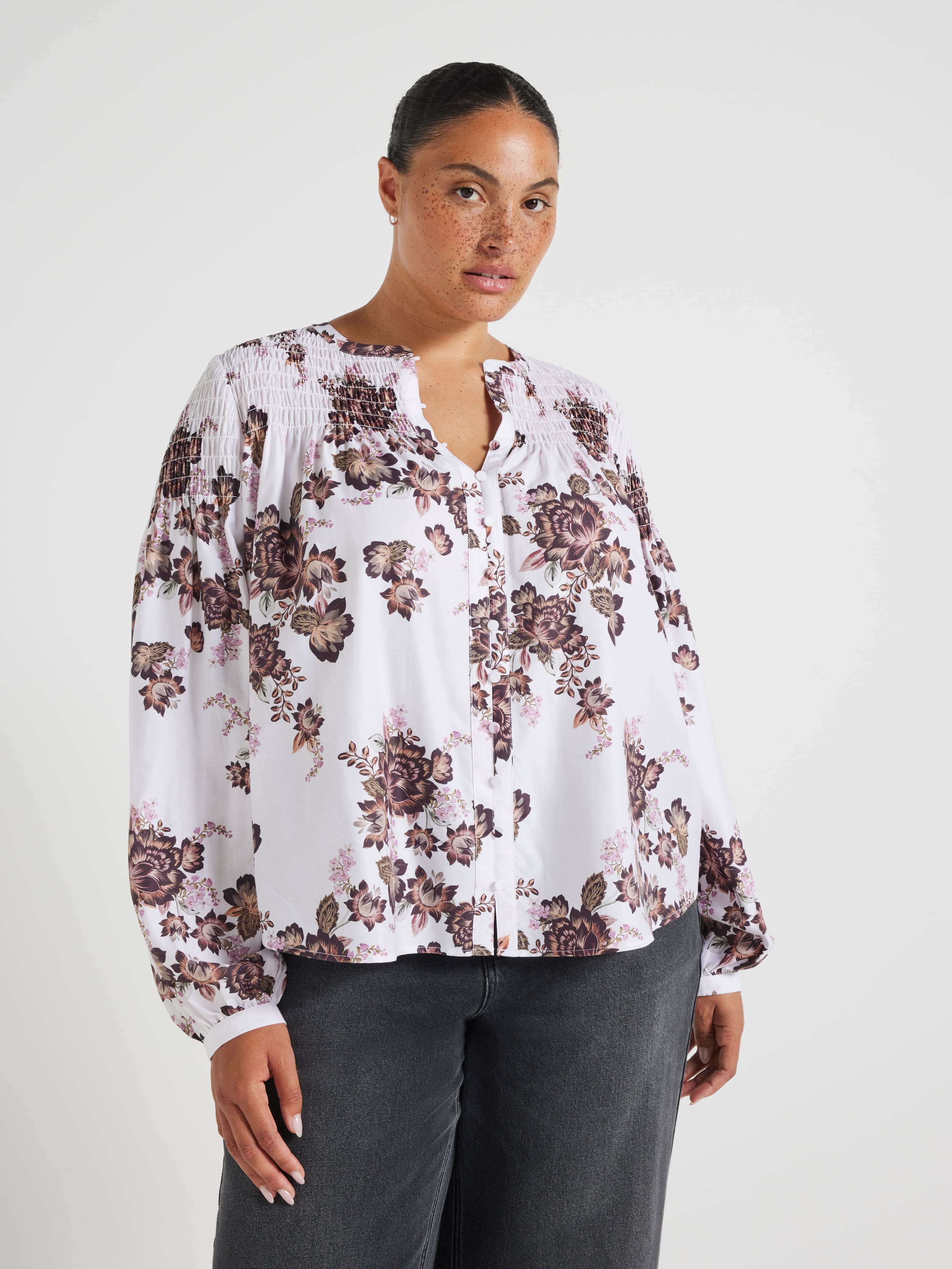 Curve Ramona Shirred Top