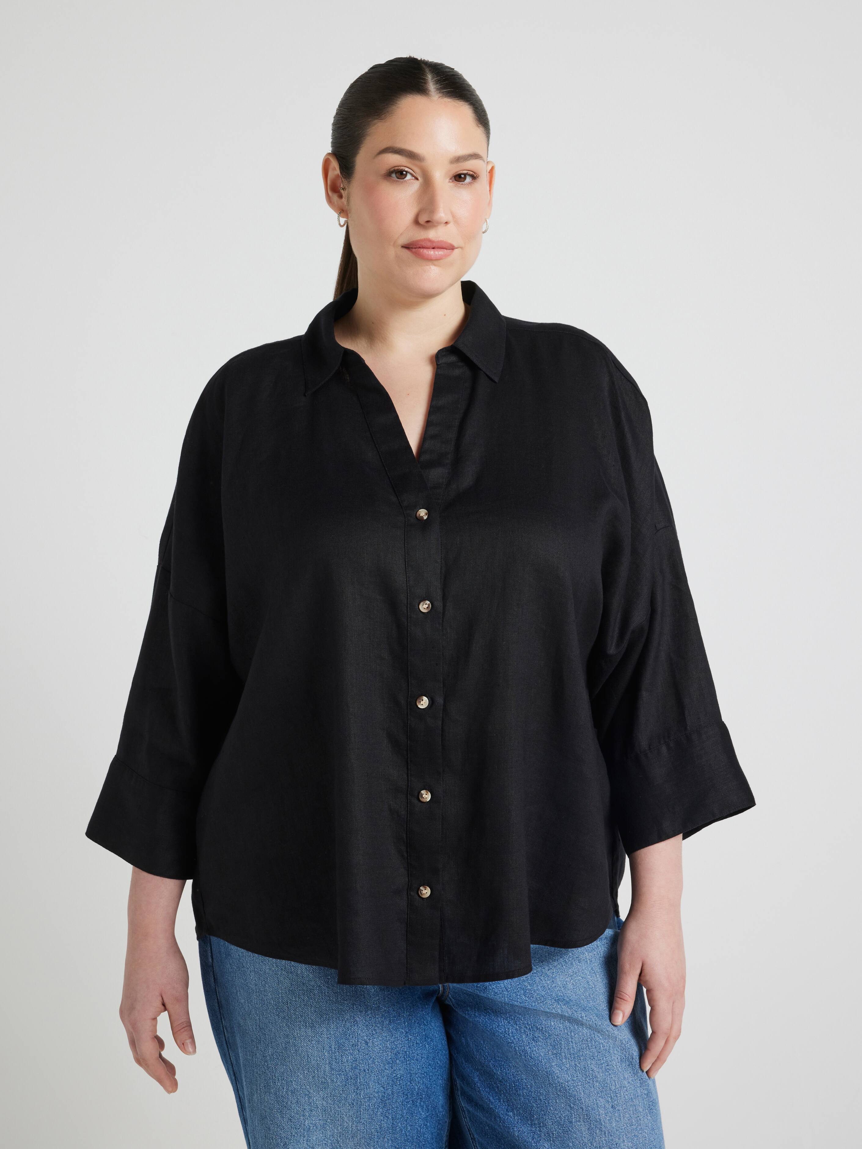 Curve Hampton 3/4 Sleeve Shirt