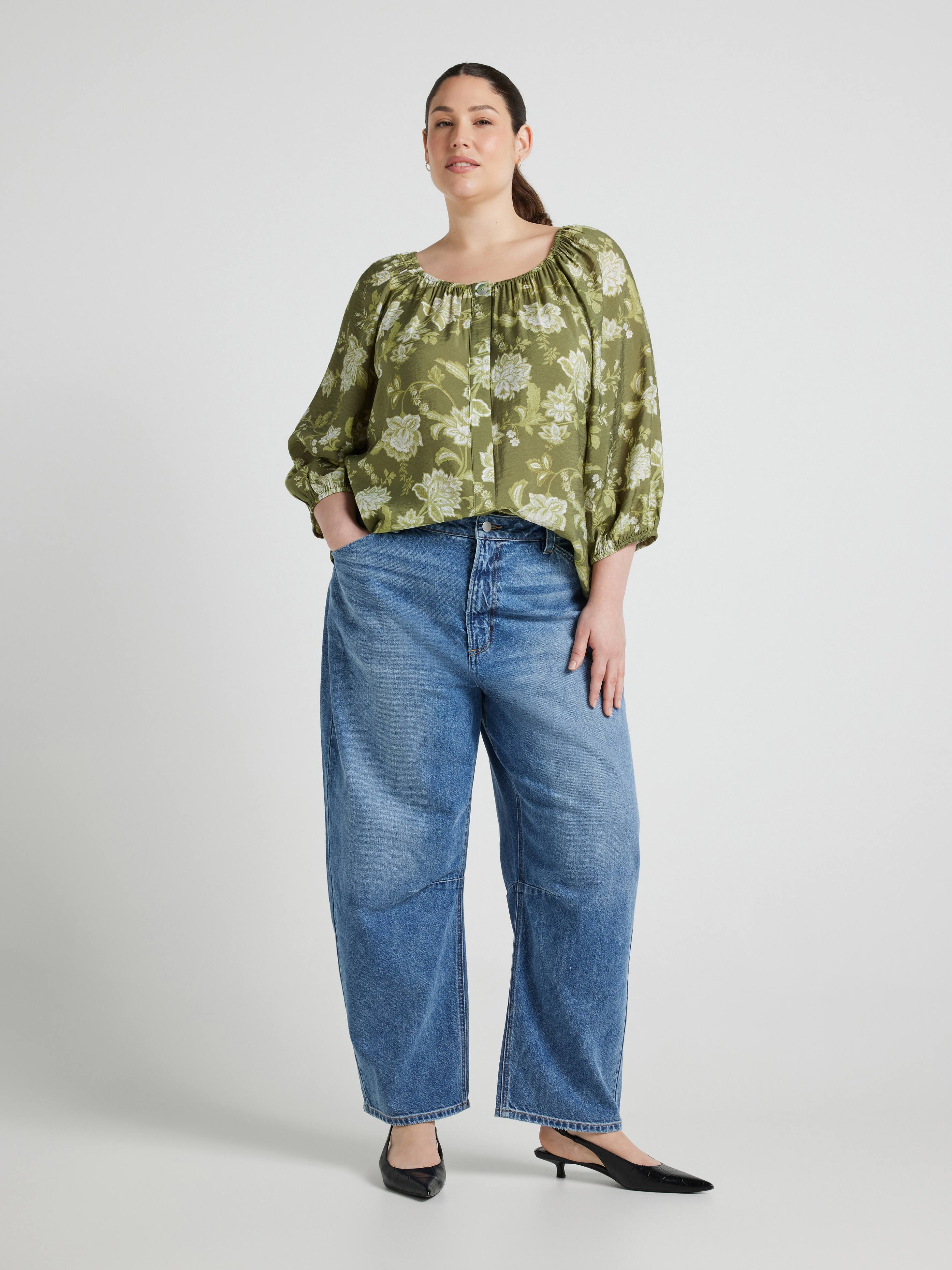 Curve Quincy 3/4 Sleeve Blouse