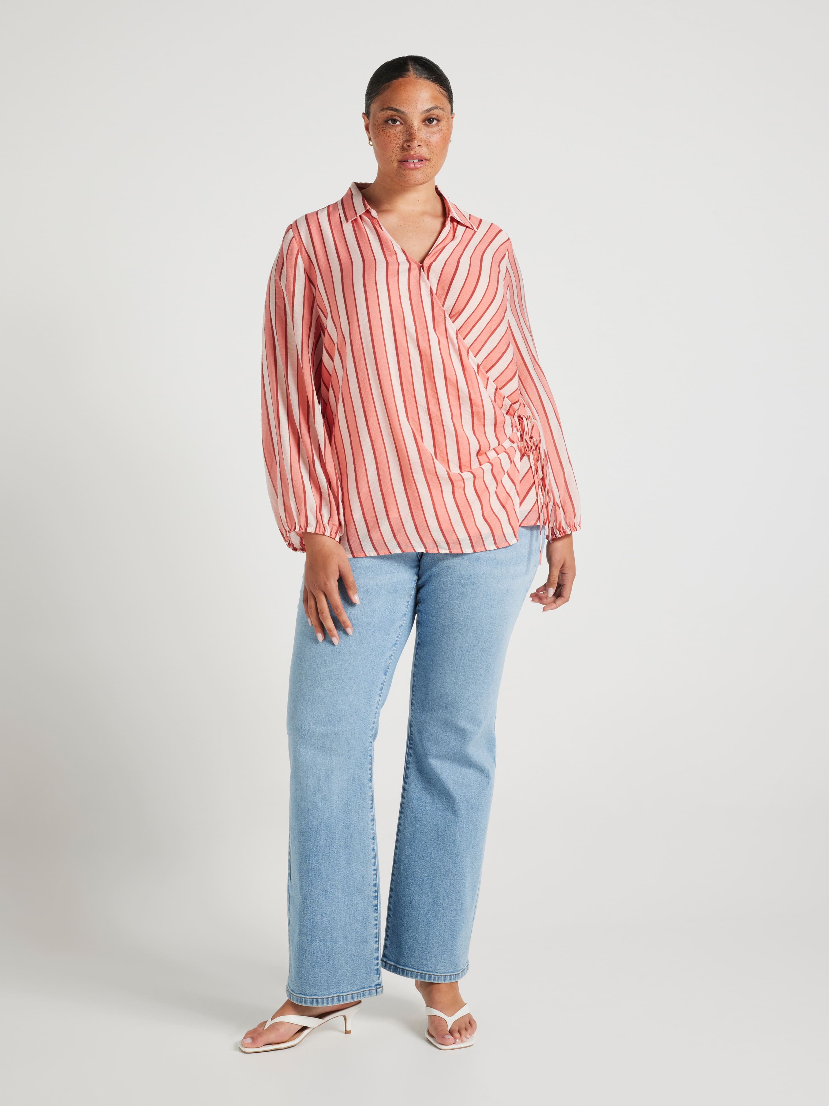 Curve Brooke Wrap Blouse
