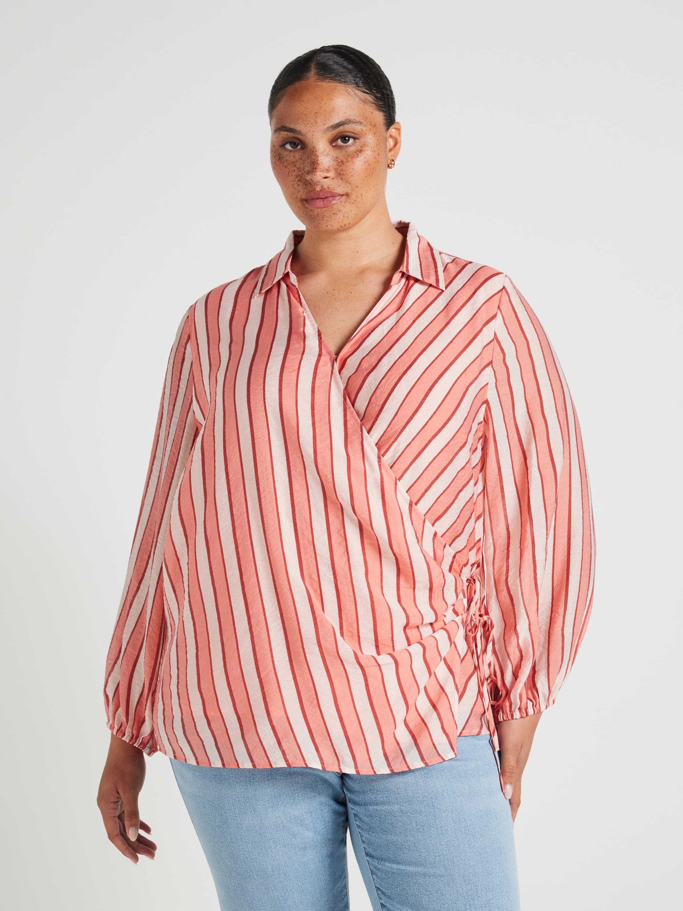 Curve Brooke Wrap Blouse