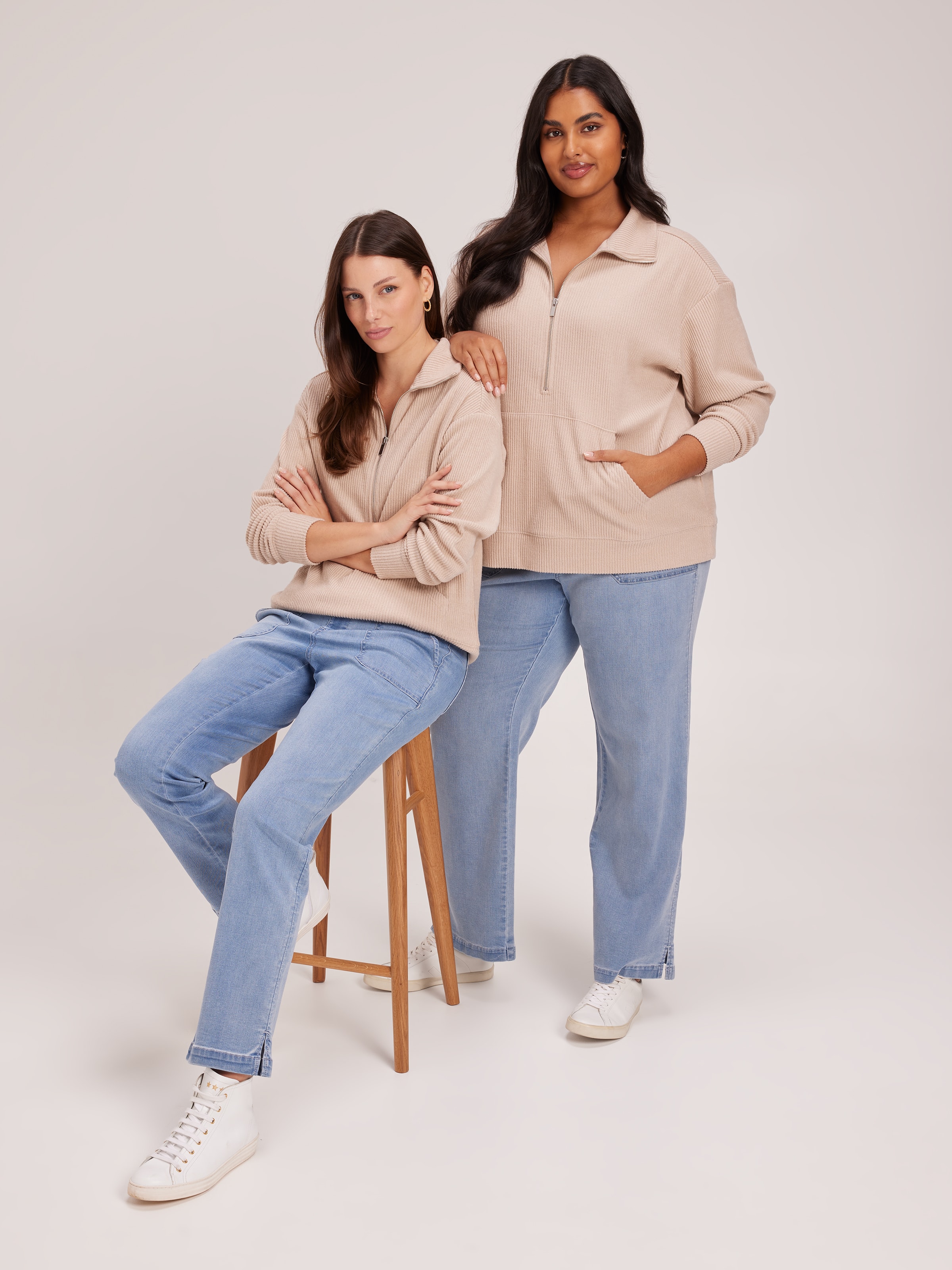 Curve Laura Zip Sweat