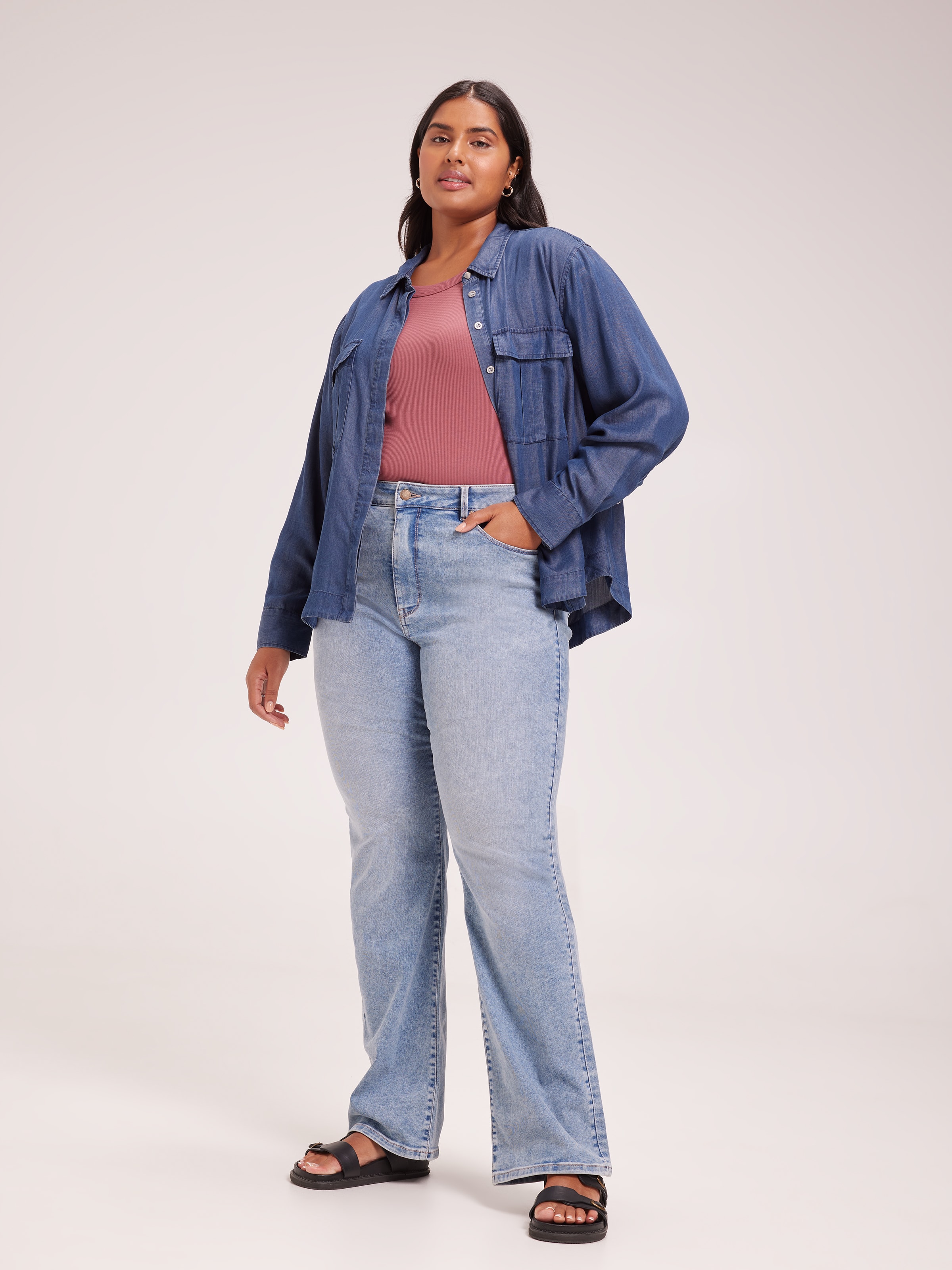 Curve Sarita Lyocell Utility Shirt