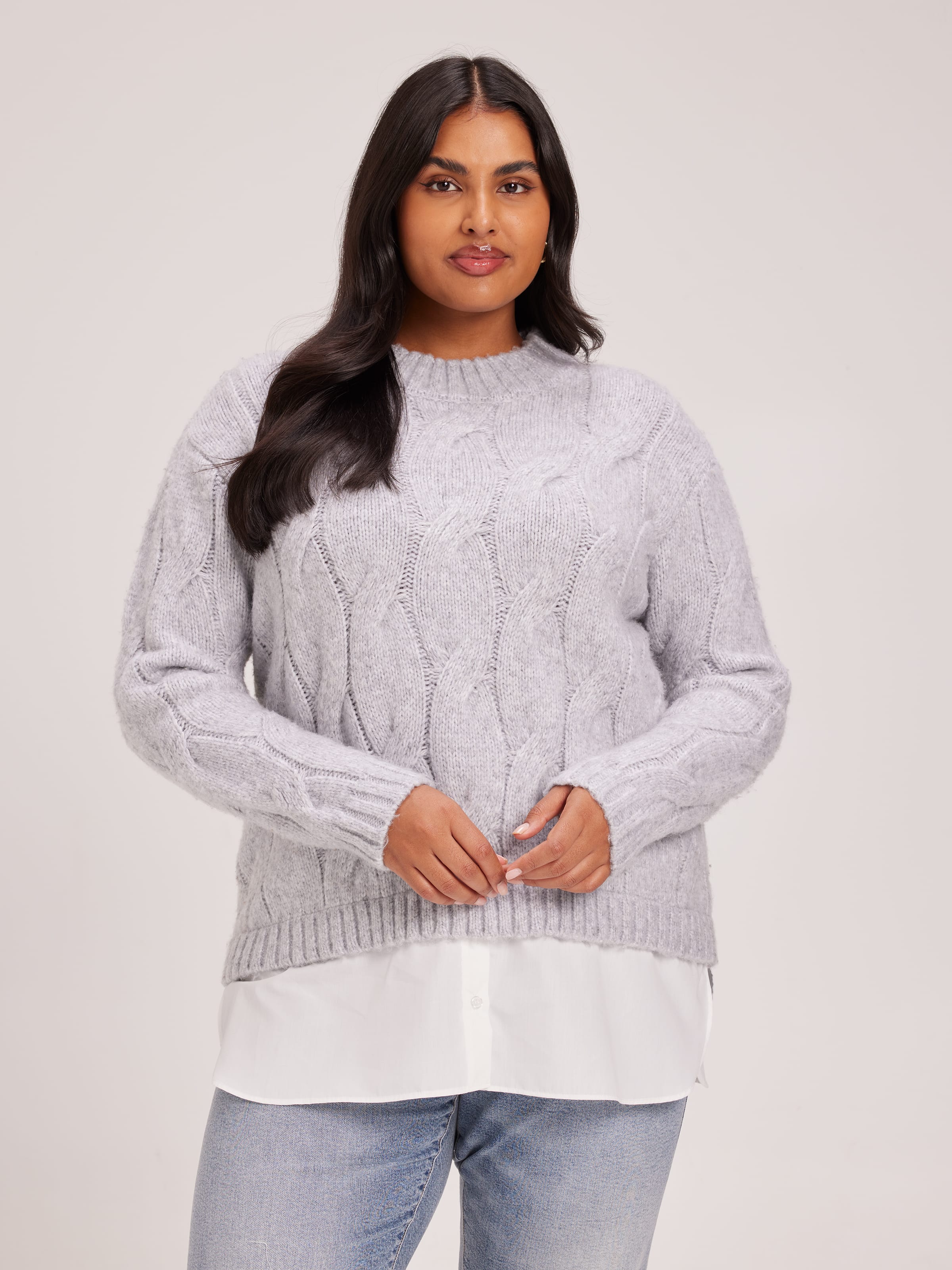 Curve Aspen Half Shirt Pullover