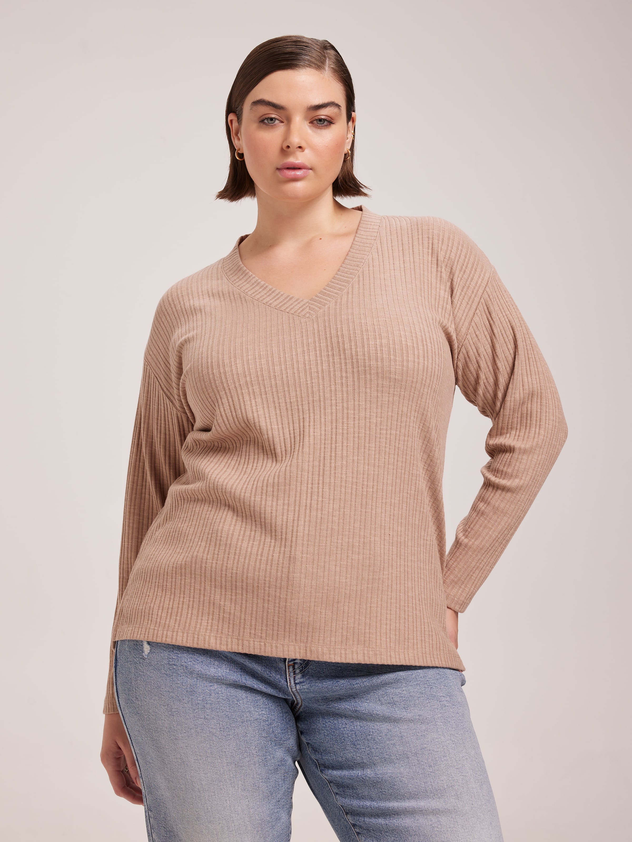Curve Emily V Neck Top