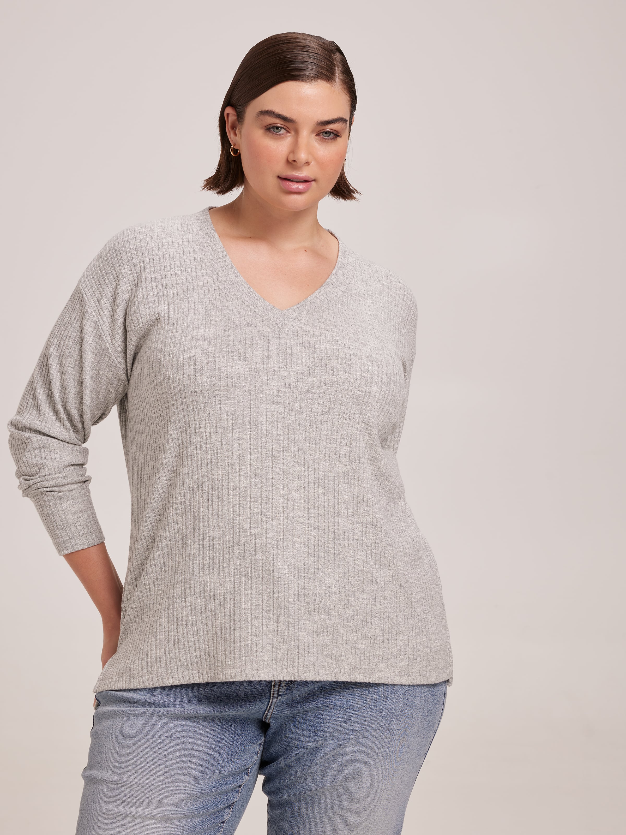 Curve Emily V Neck Top