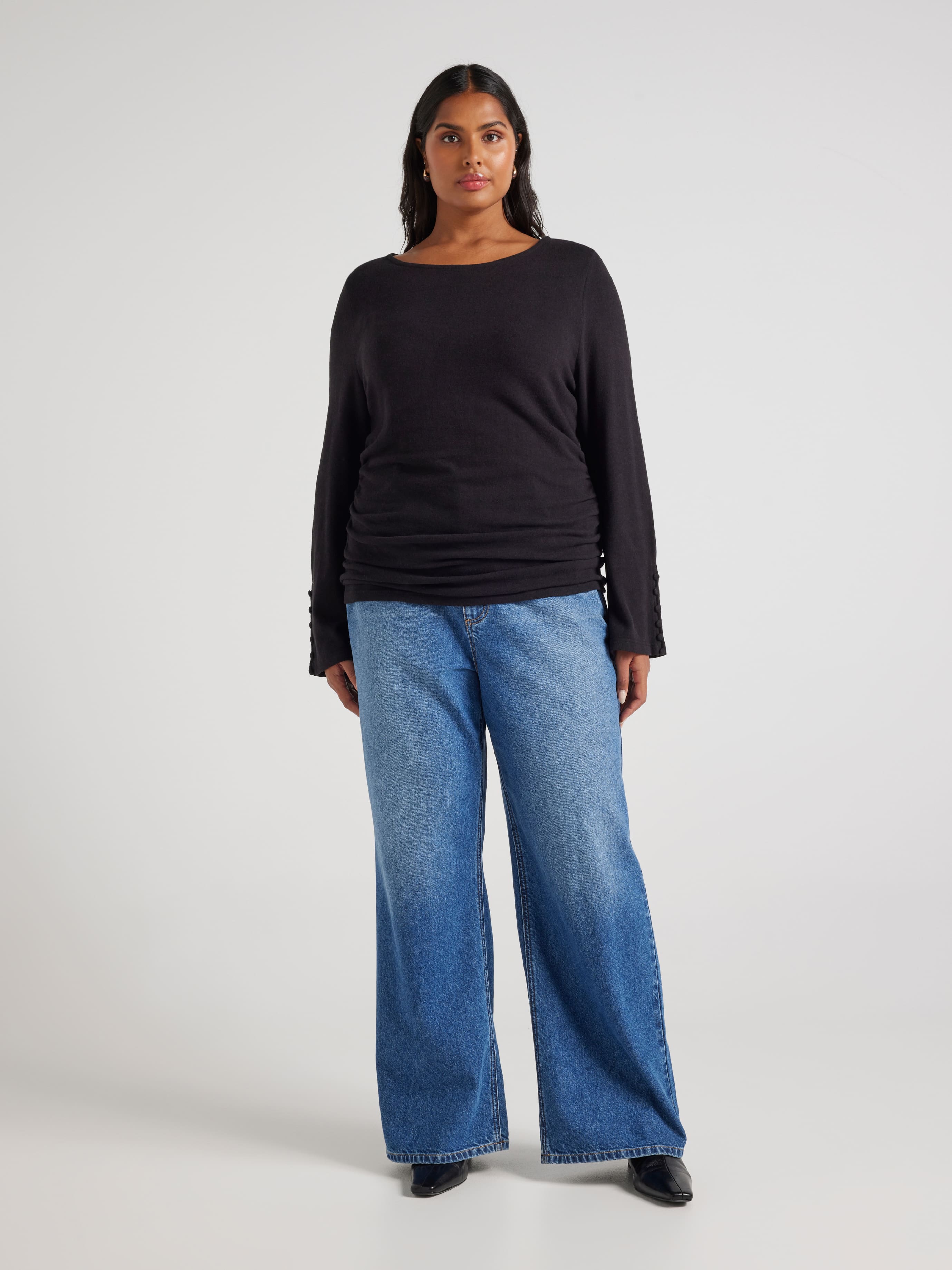 Curve Saskia Button Top