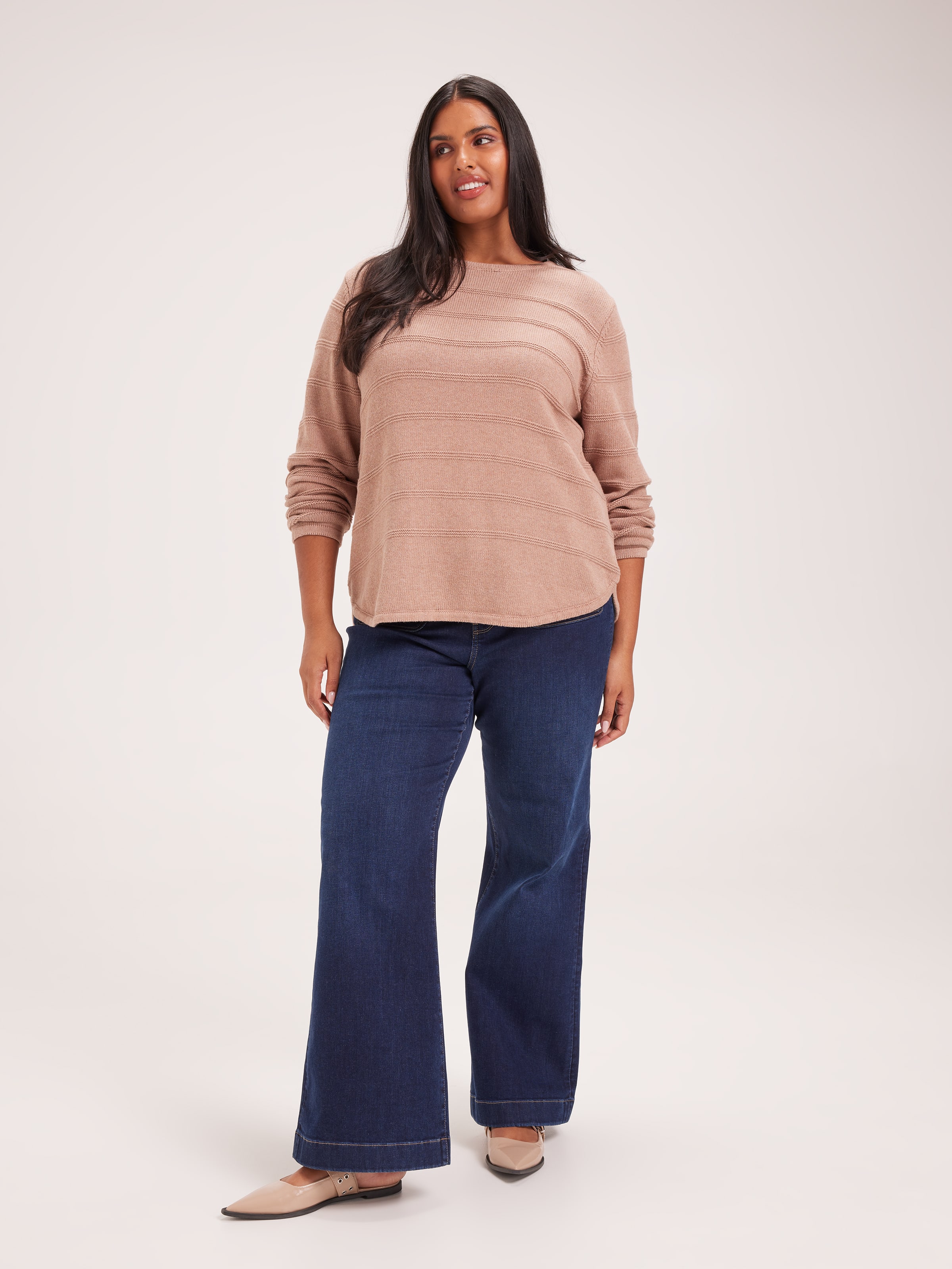 Curve Amelia Textured Pullover