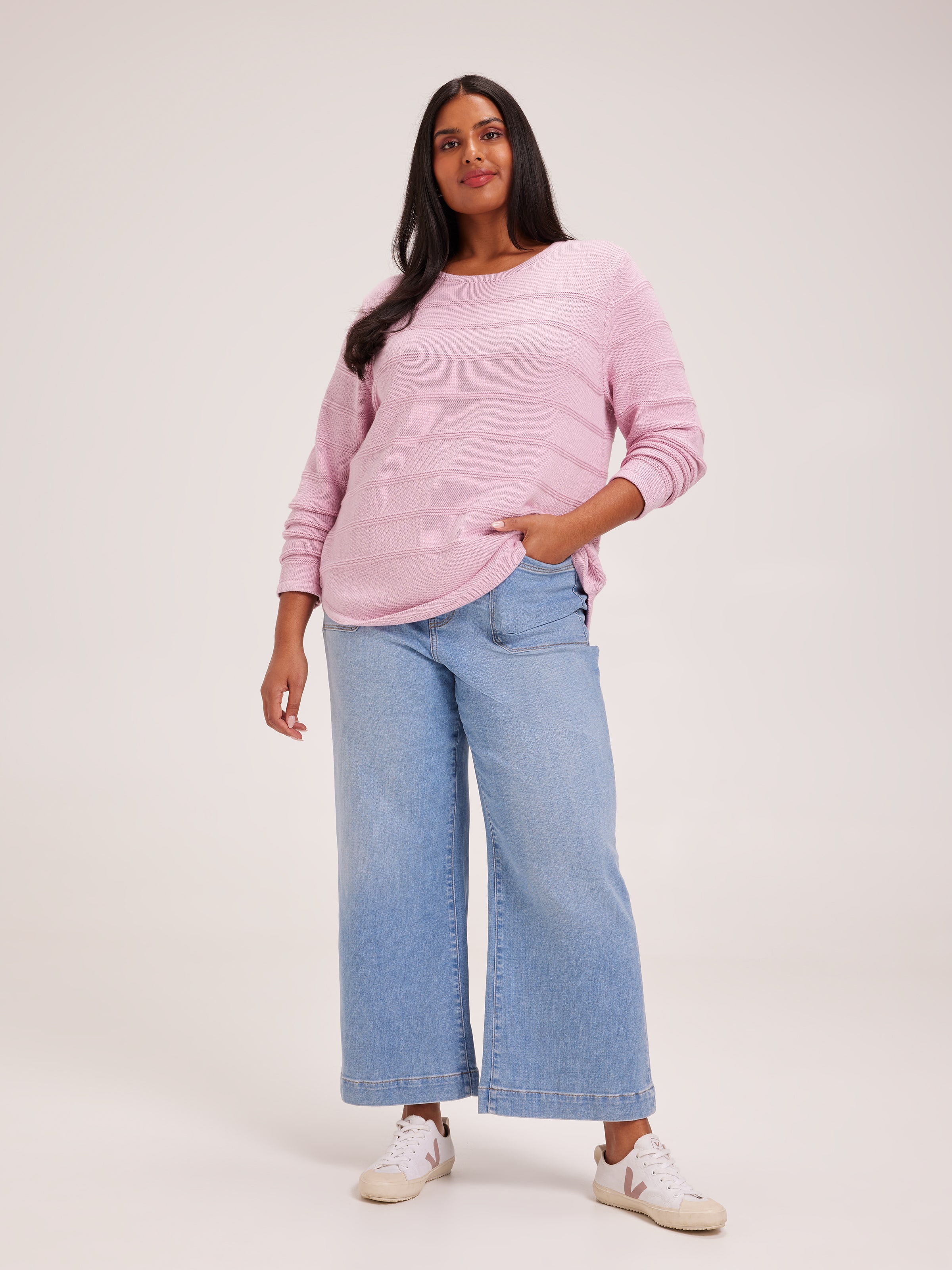 Curve Amelia Textured Pullover