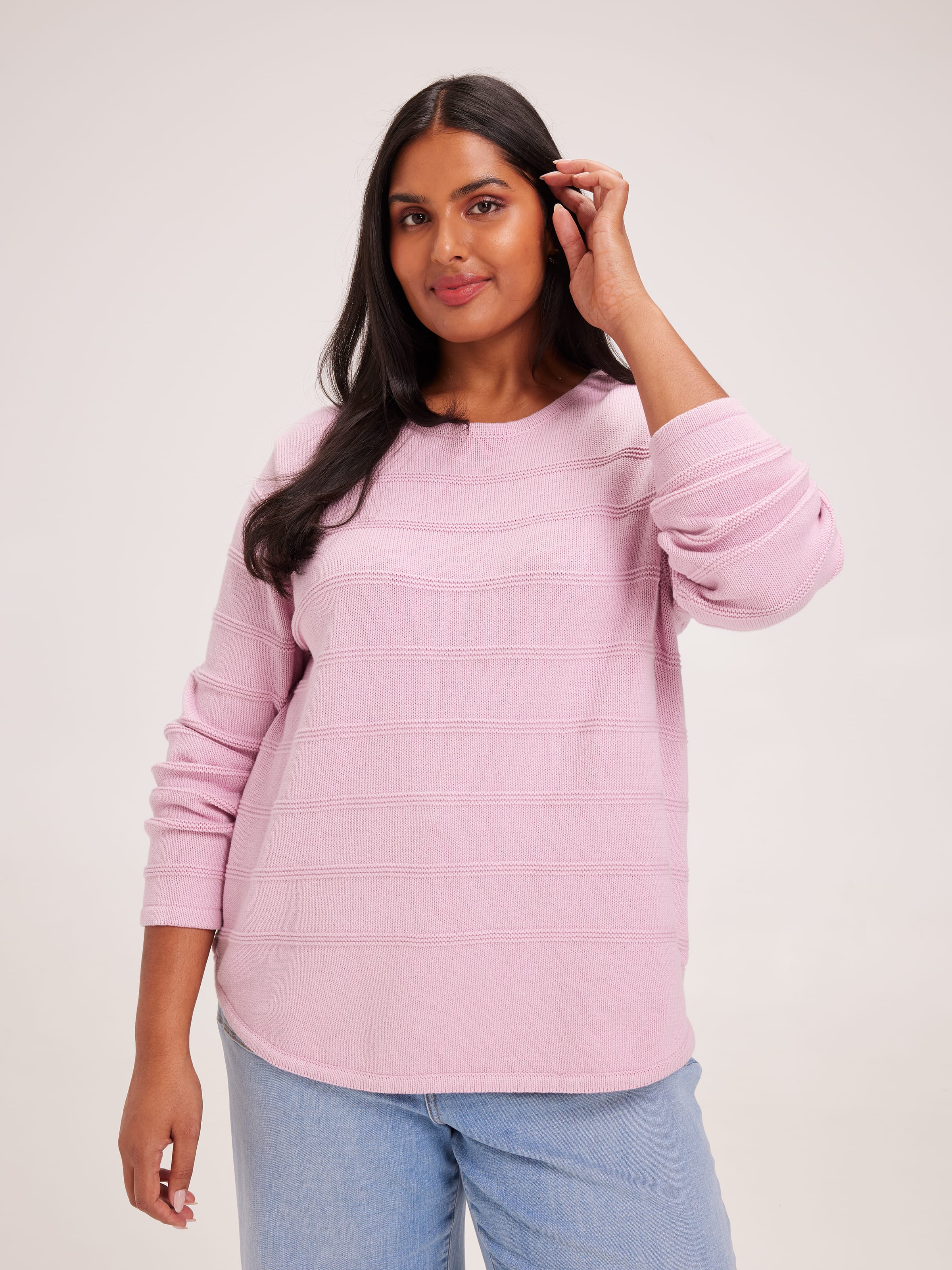 Curve Amelia Textured Pullover