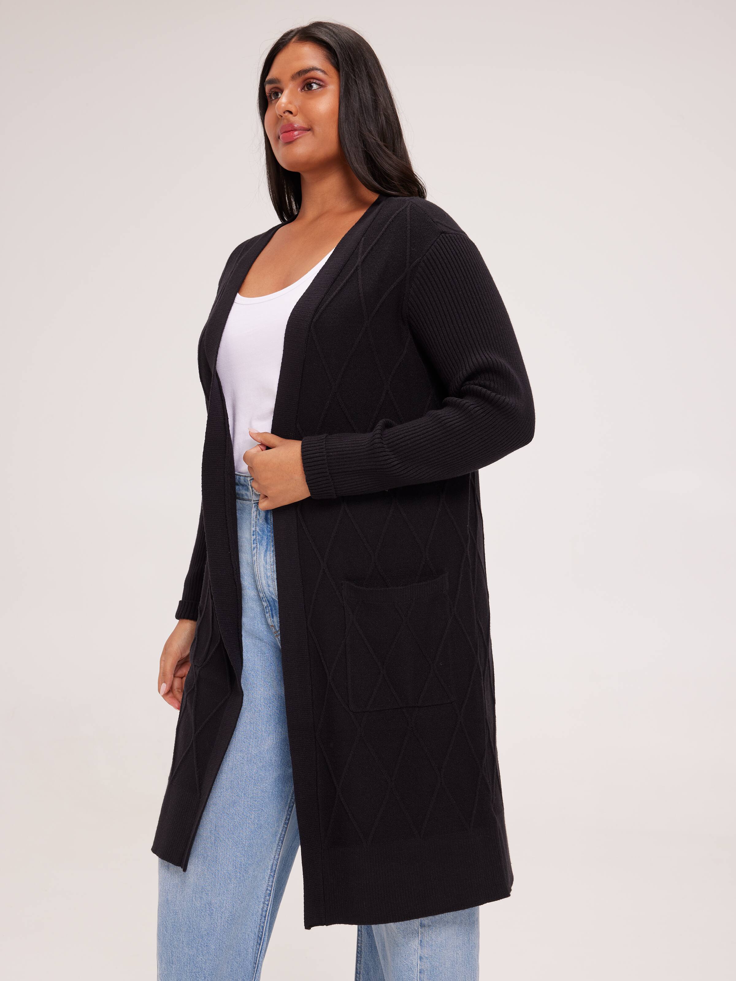 Curve Esme Diamond Detail Midi Cardi
