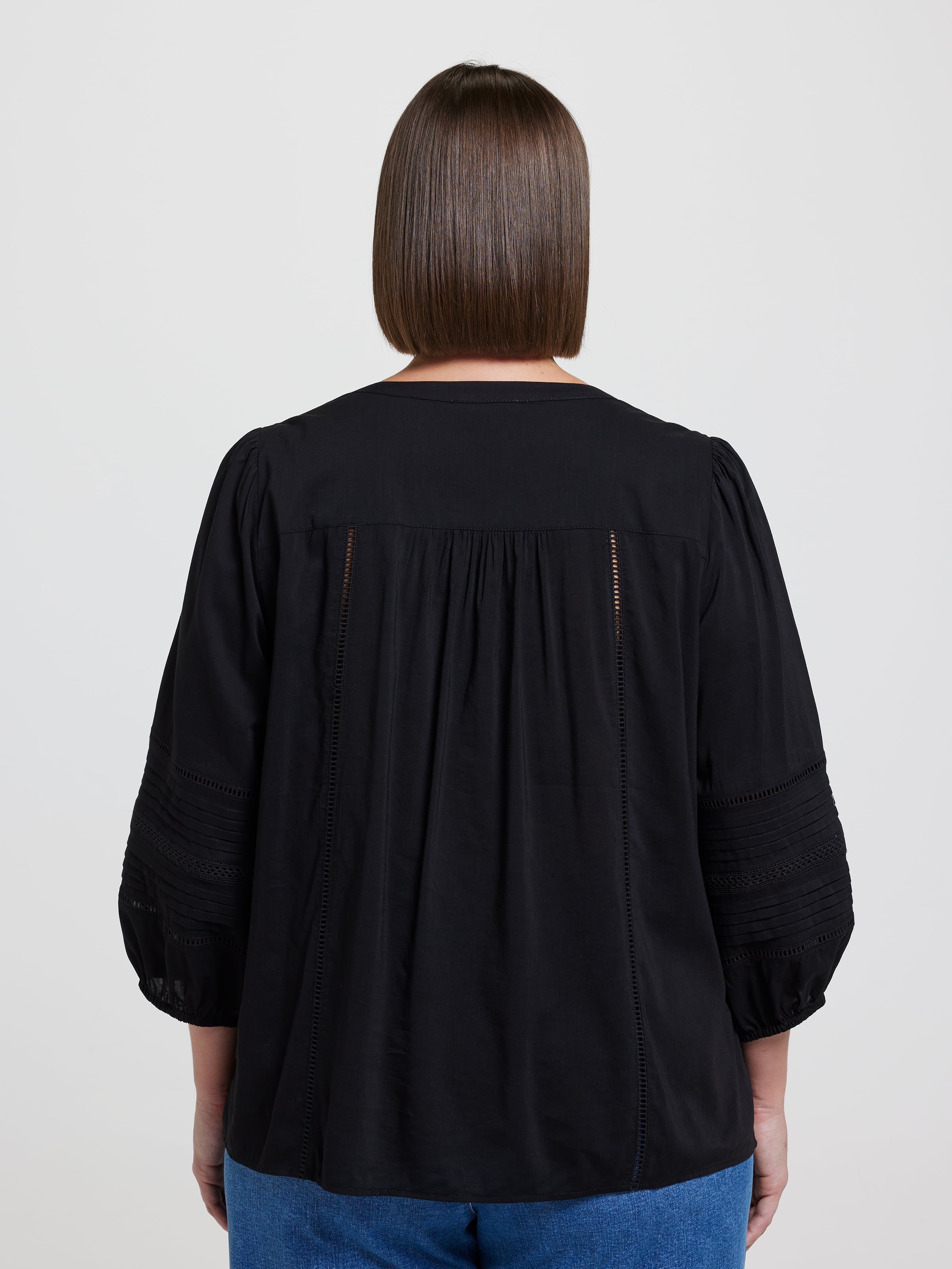 Curve Dallas Lace Trim Top