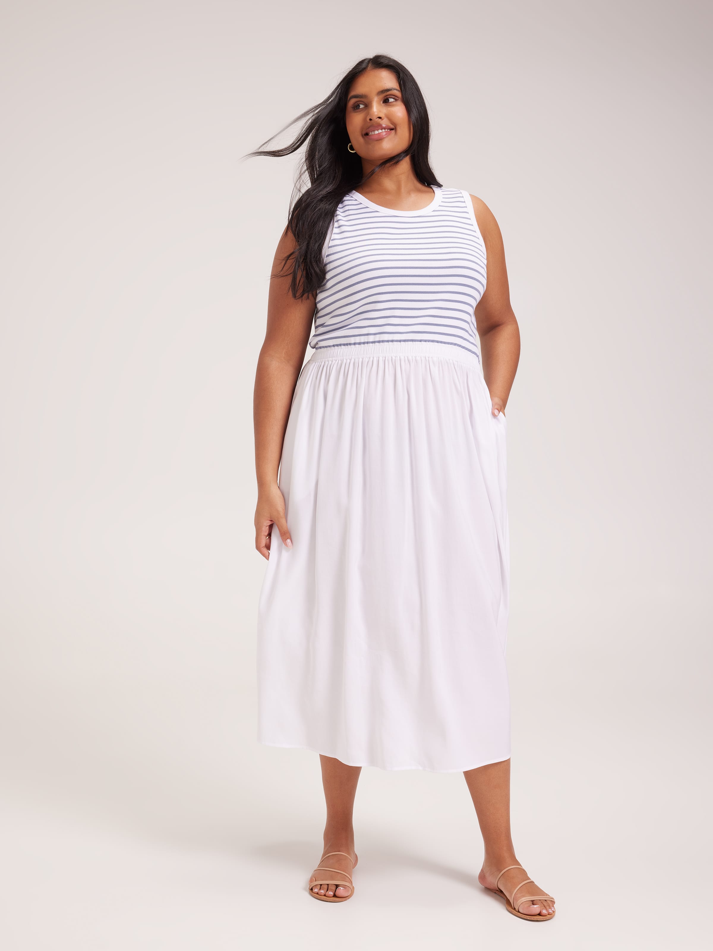 Curve Kylie Knit Combo Dress