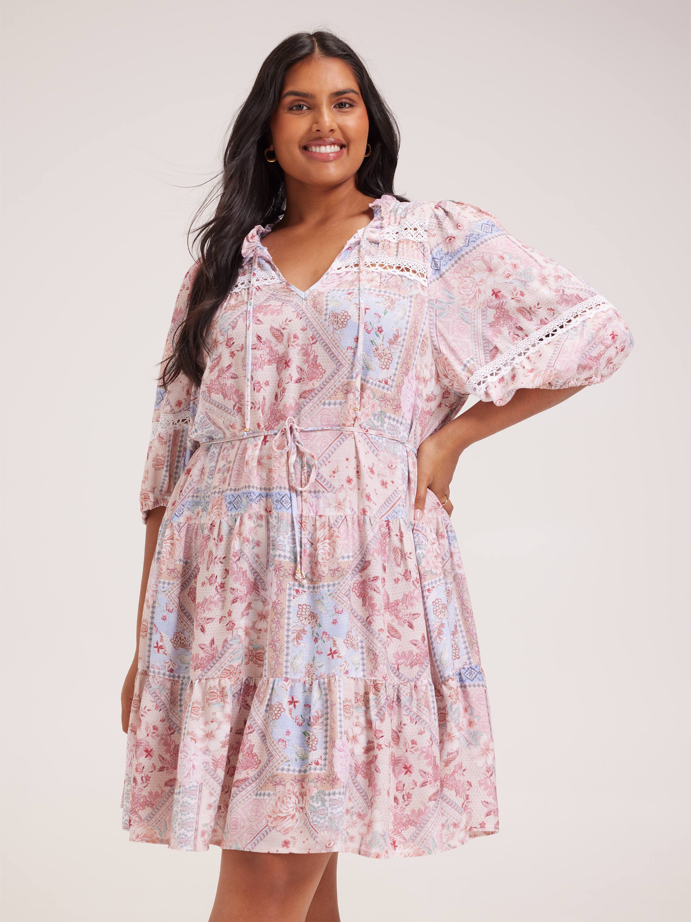 Curve Millie Tiered Dress