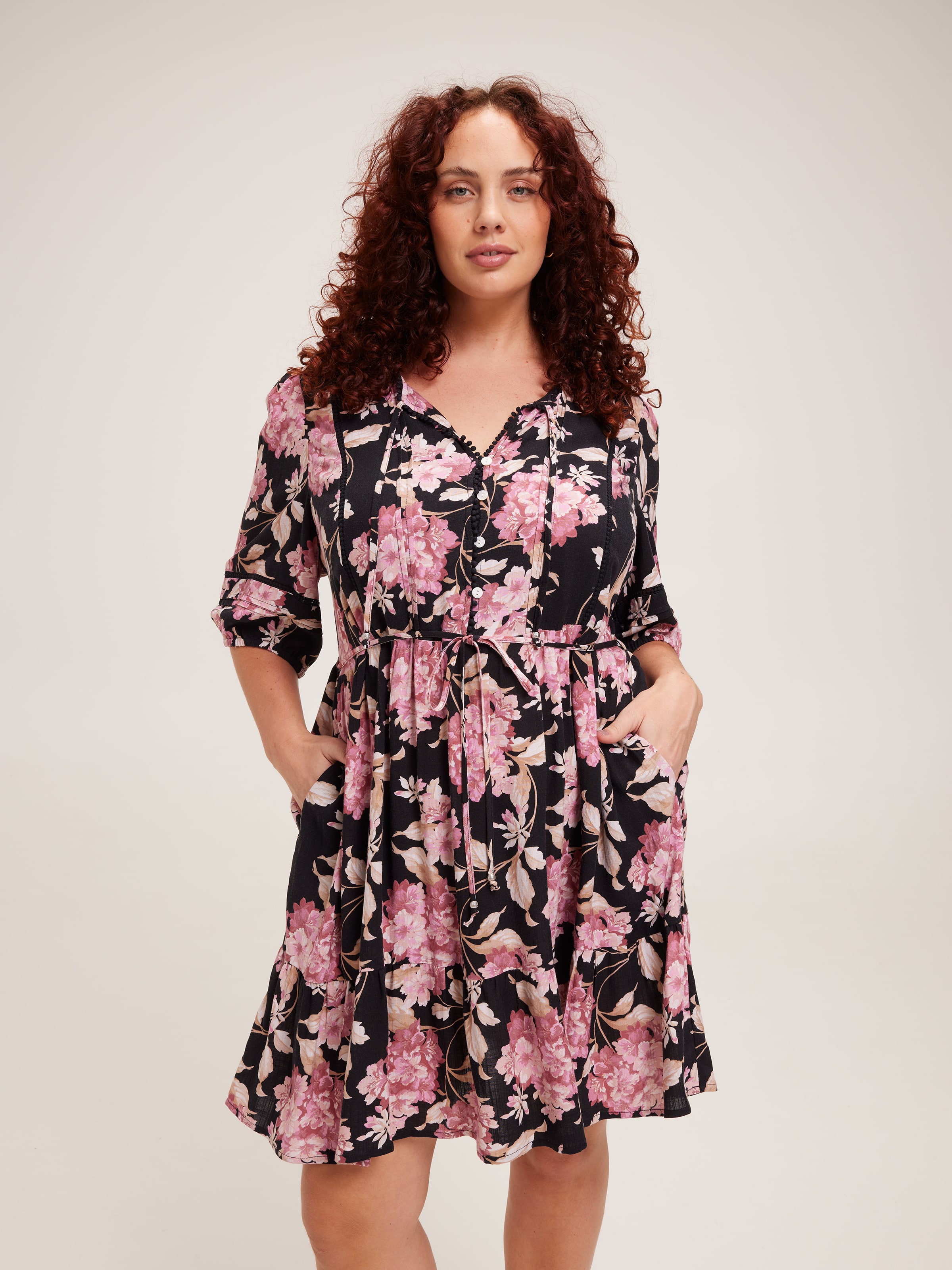 Curve Claire Floral Dress