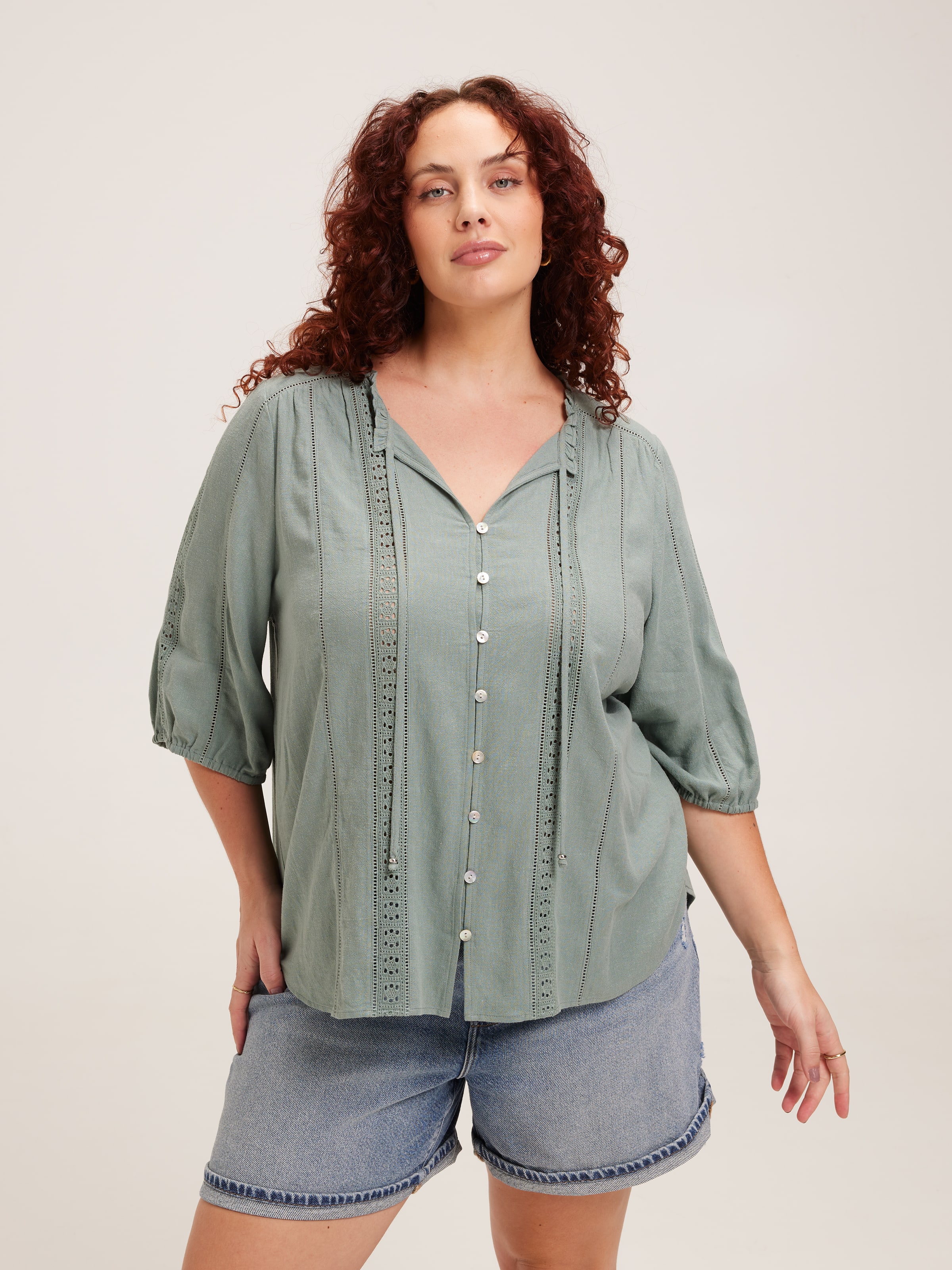 Curve Autumn 3/4 Sleeve Top