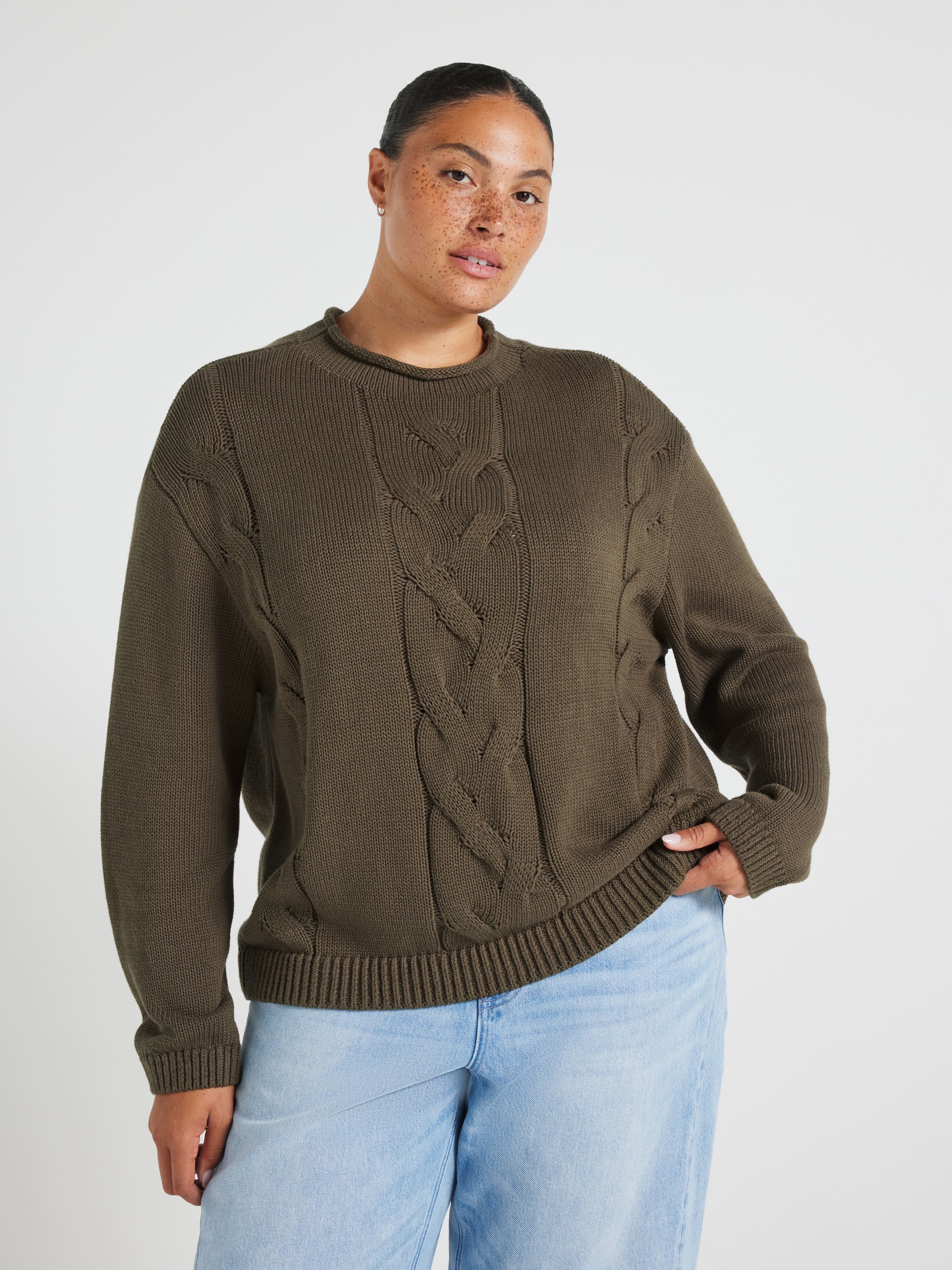 Curve Darcie Roll Neck Pullover