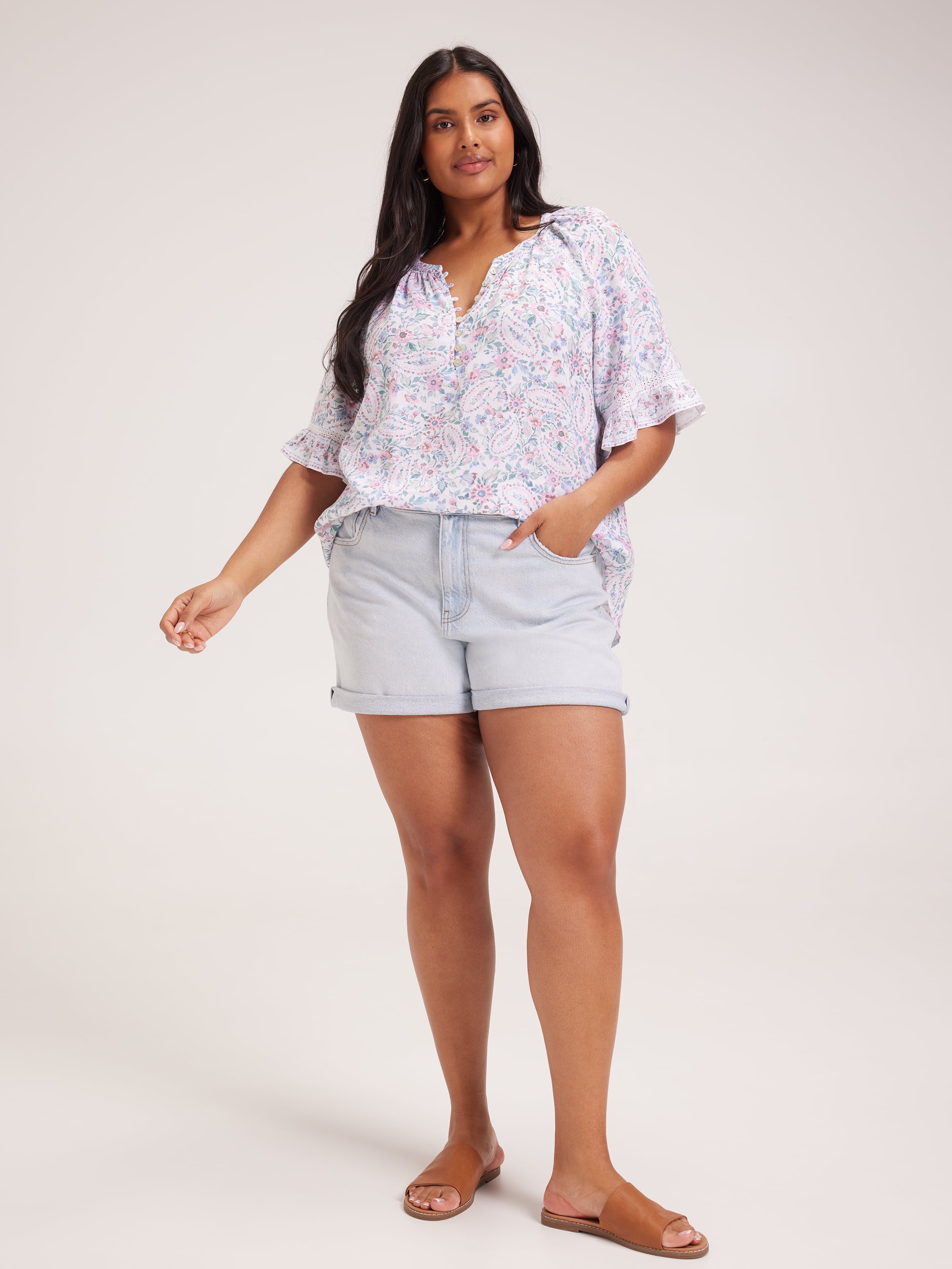 Curve Sydney Placket Front Top