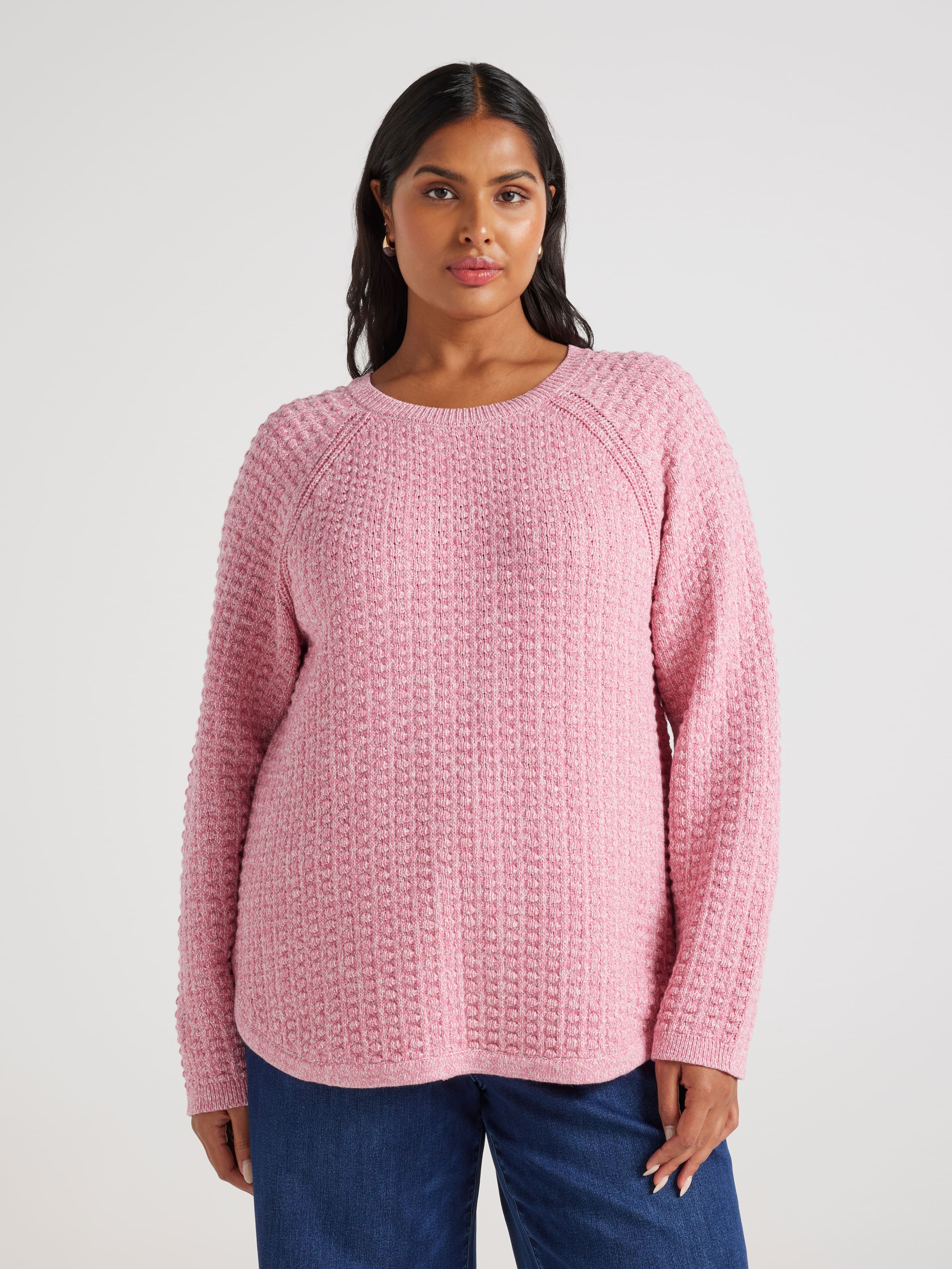 Curve Stella Popcorn Knit Pullover