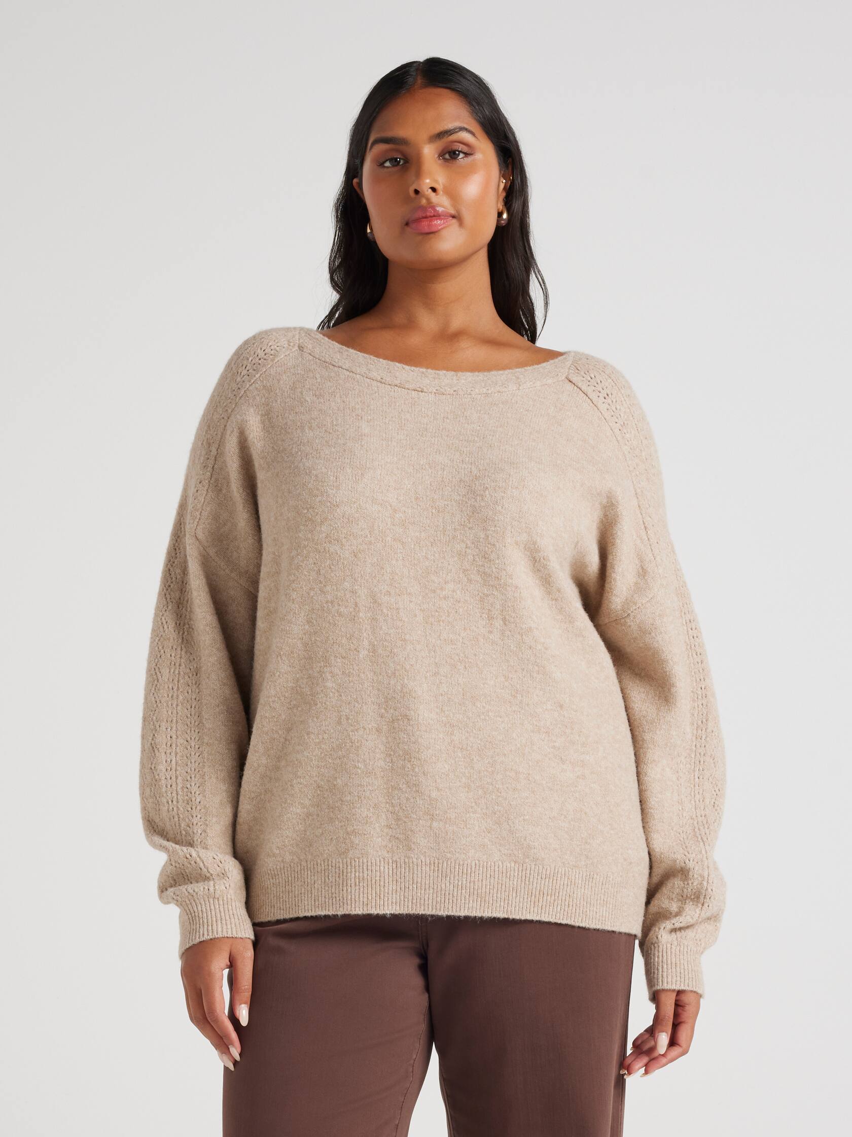 Curve Dana Lace Boat Neck Pullover