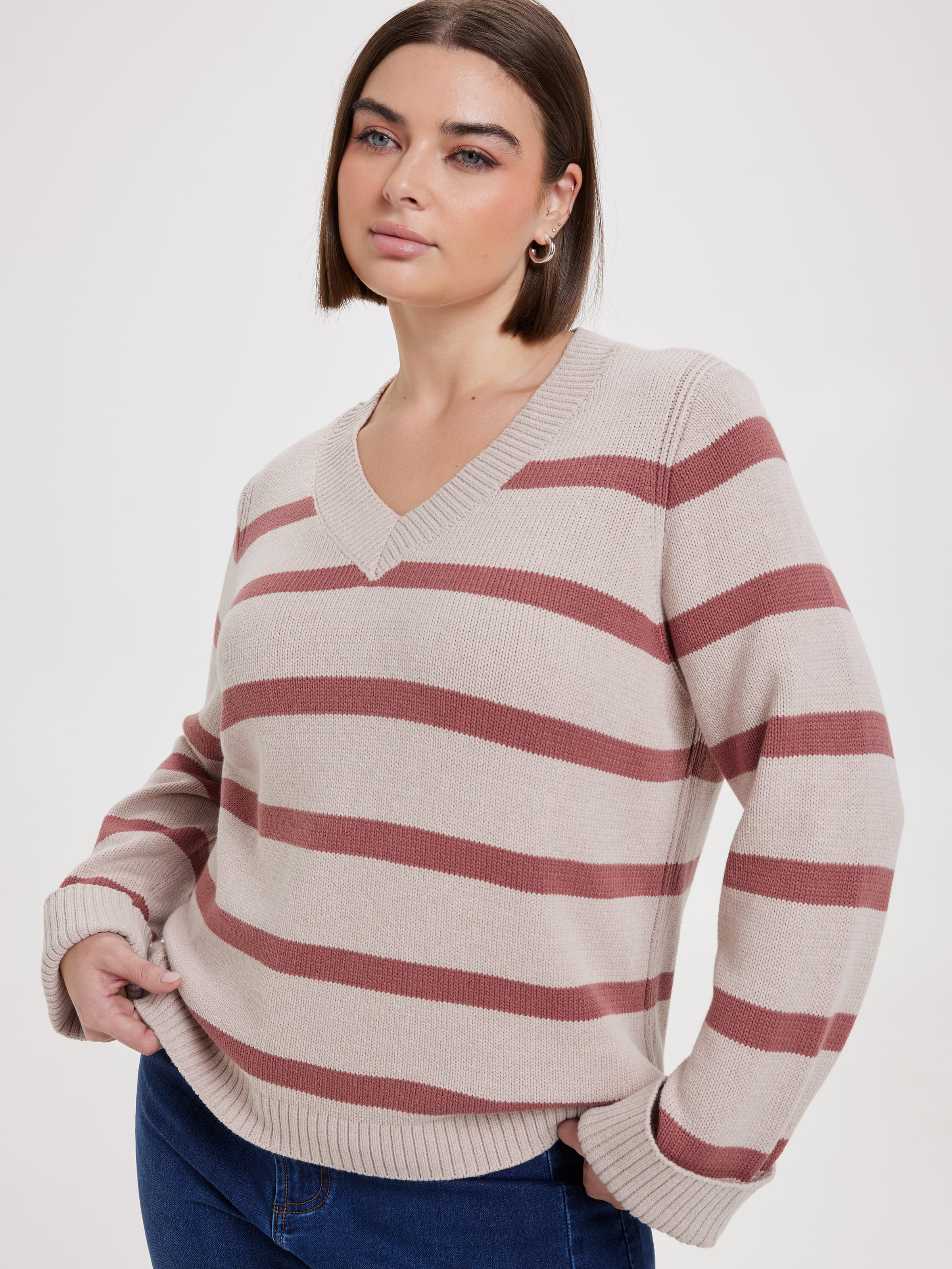 Curve Dakota V Neck Pullover